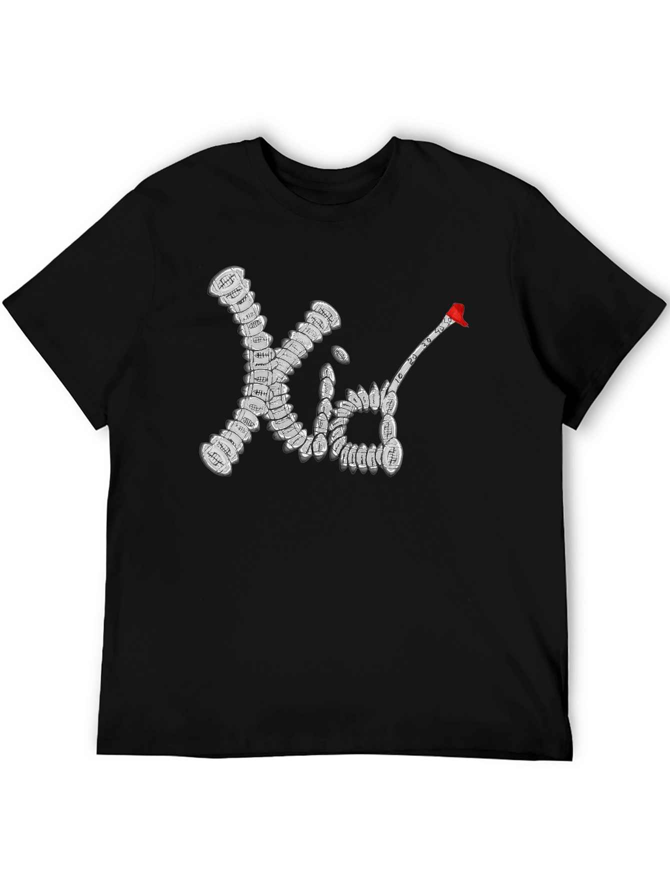 Football Kid T-Shirt - Black Cotton Tee