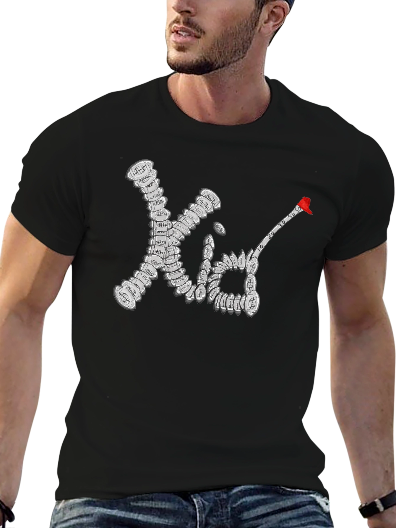 Football Kid T-Shirt - Black Cotton Tee