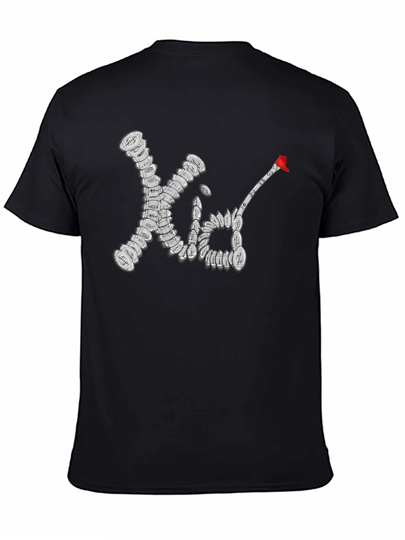 Football Kid T-Shirt - Black Cotton Tee