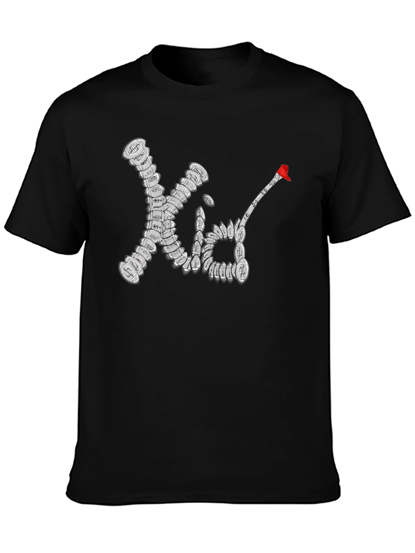 Football Kid T-Shirt - Black Cotton Tee