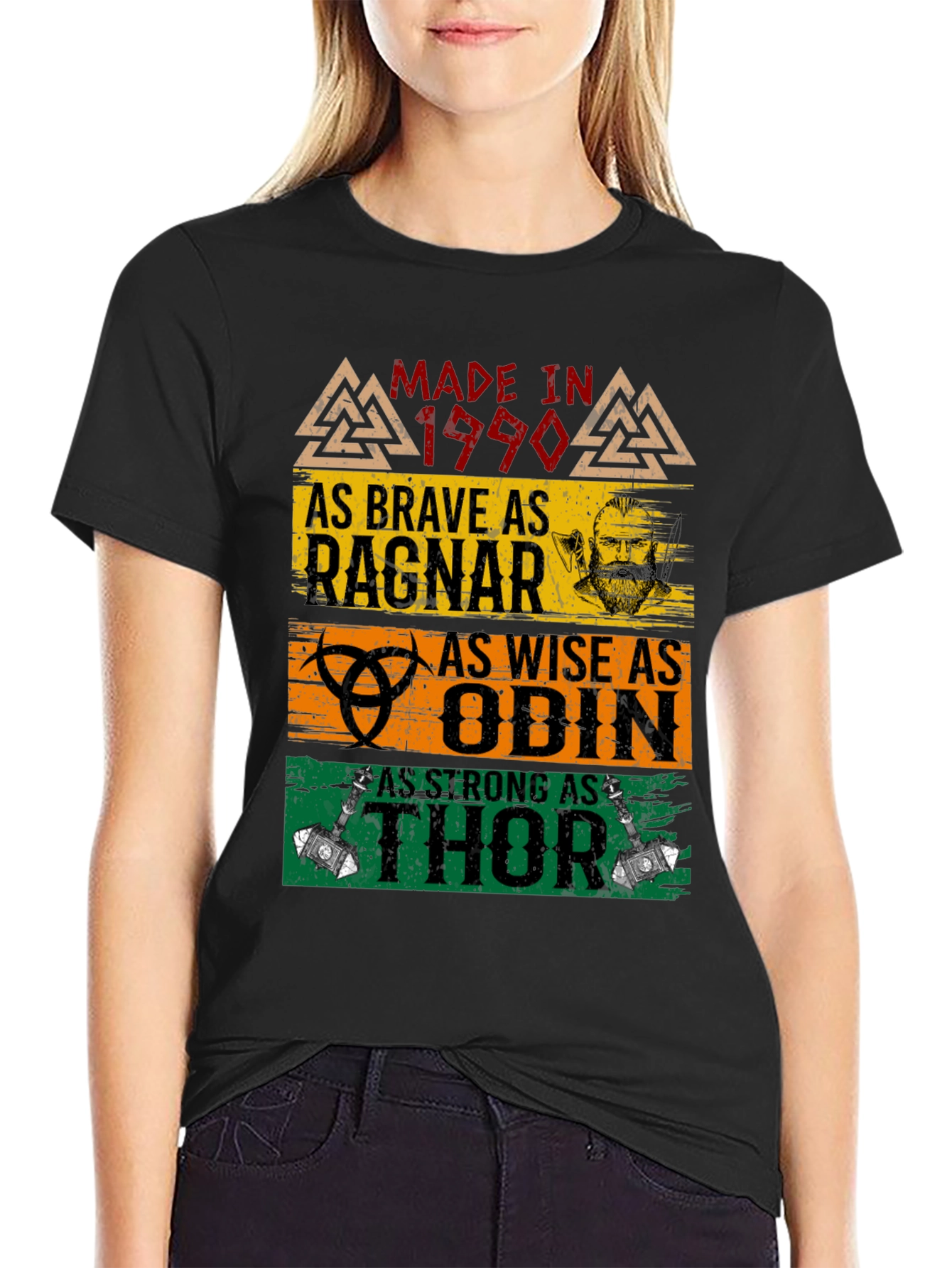 Made In 1990 Viking Warrior T-Shirt