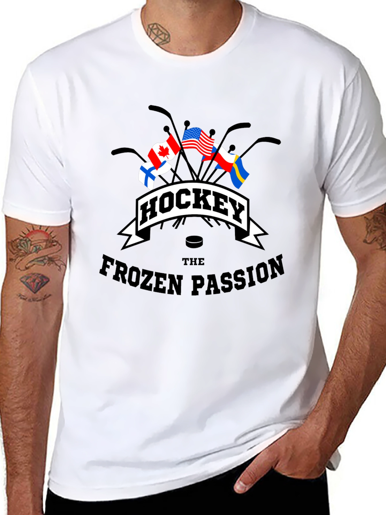 Hockey Frozen Passion T-Shirt - International Flags