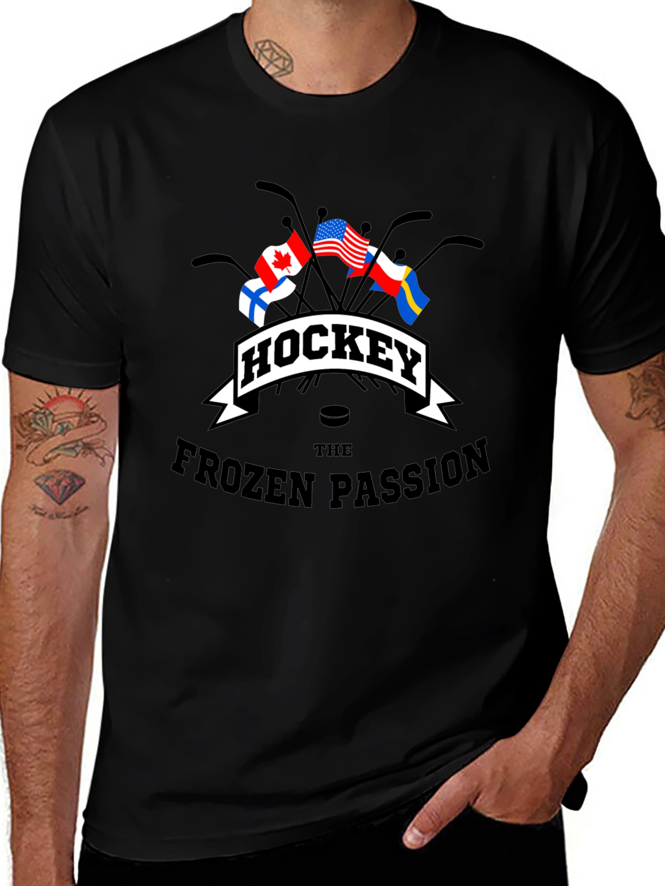 Hockey Frozen Passion T-Shirt - International Flags
