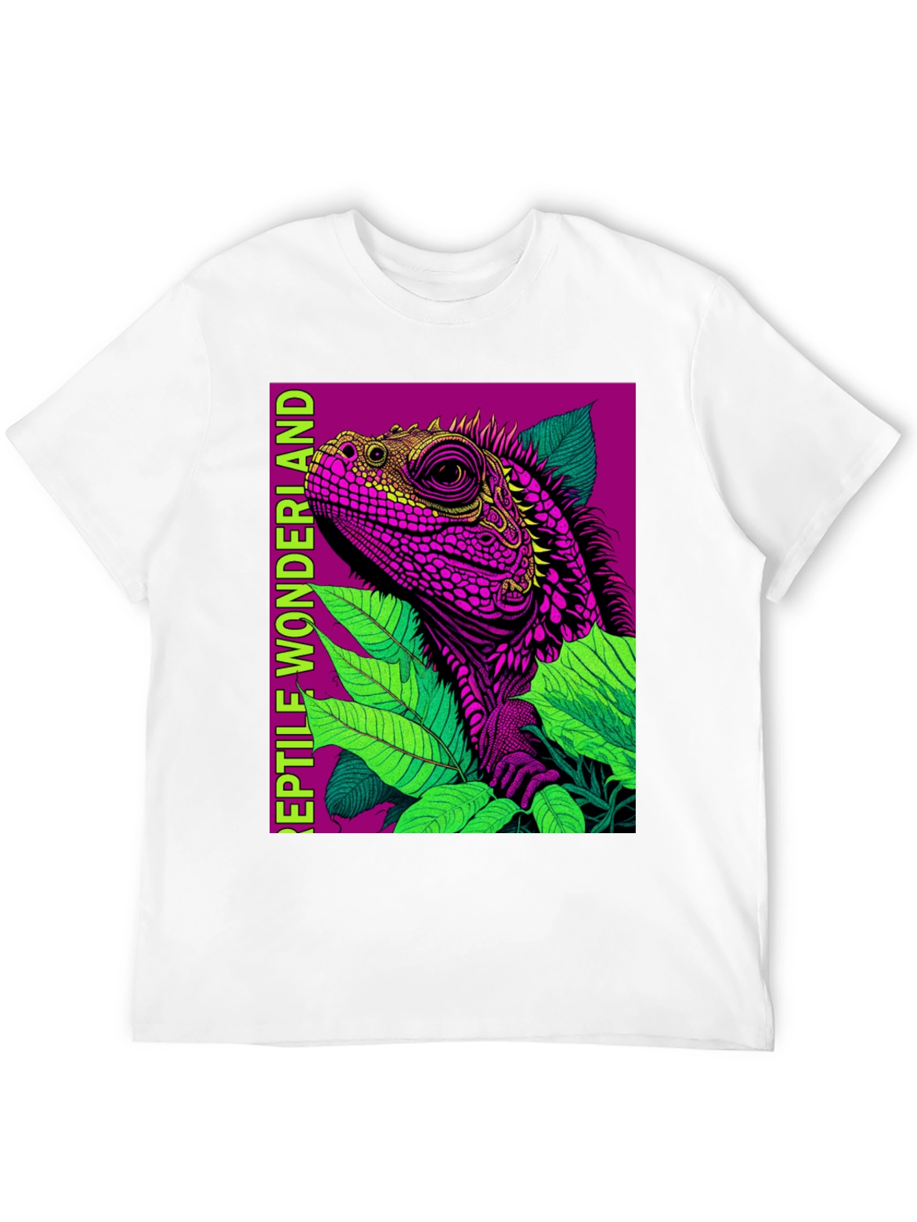 Reptile Wonderland T-Shirt: Vibrant Lizard Design