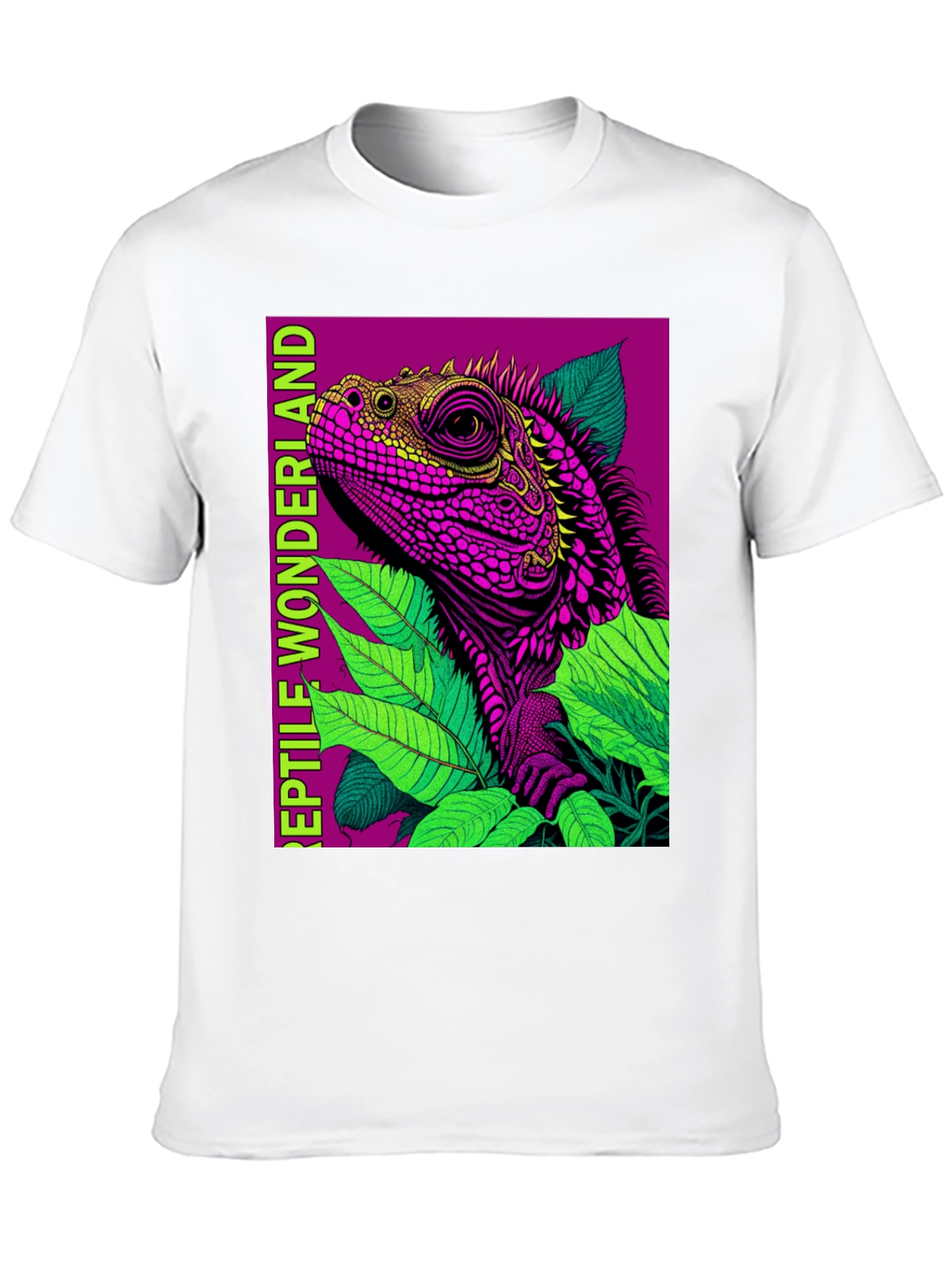 Reptile Wonderland T-Shirt: Vibrant Lizard Design