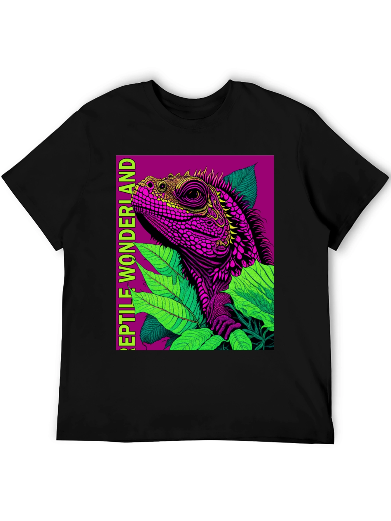 Reptile Wonderland T-Shirt: Vibrant Lizard Design