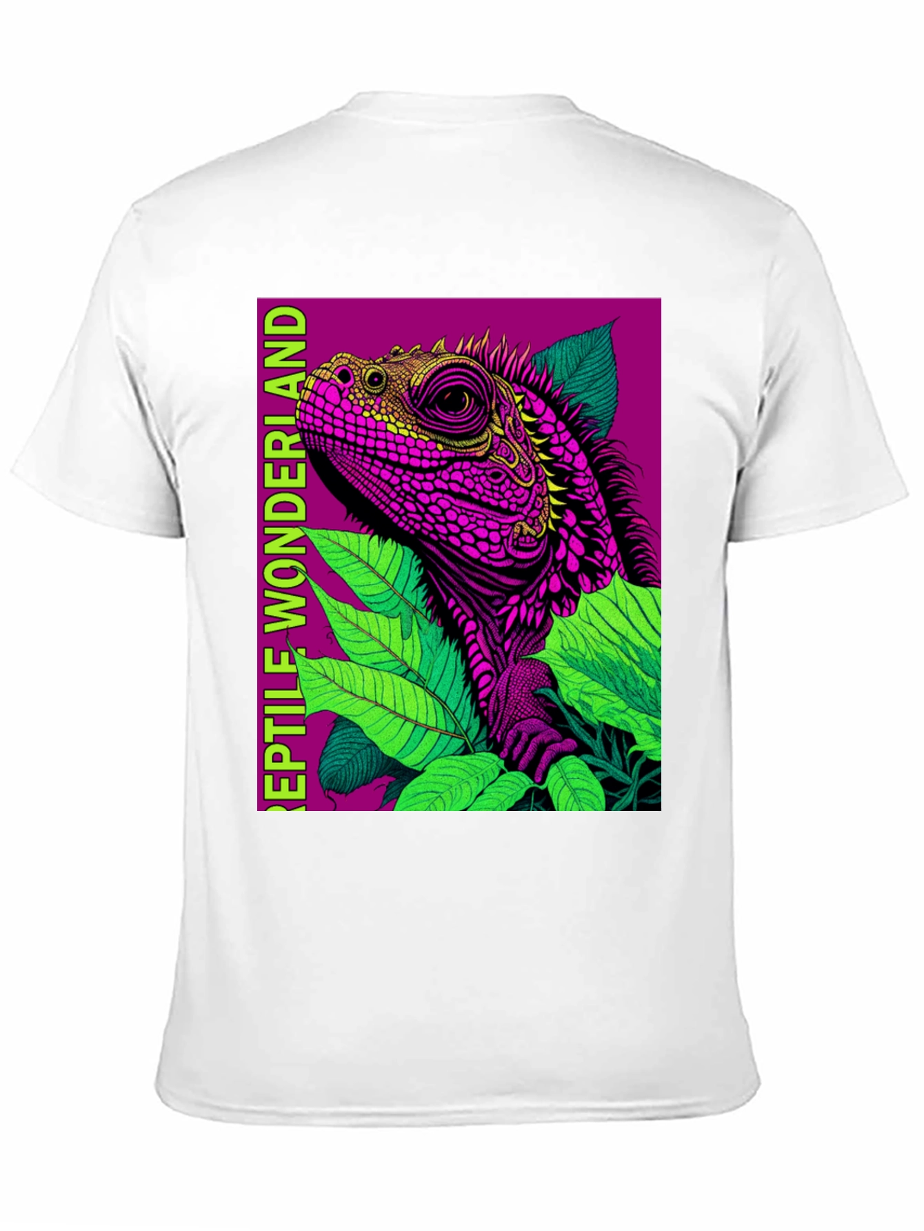 Reptile Wonderland T-Shirt: Vibrant Lizard Design