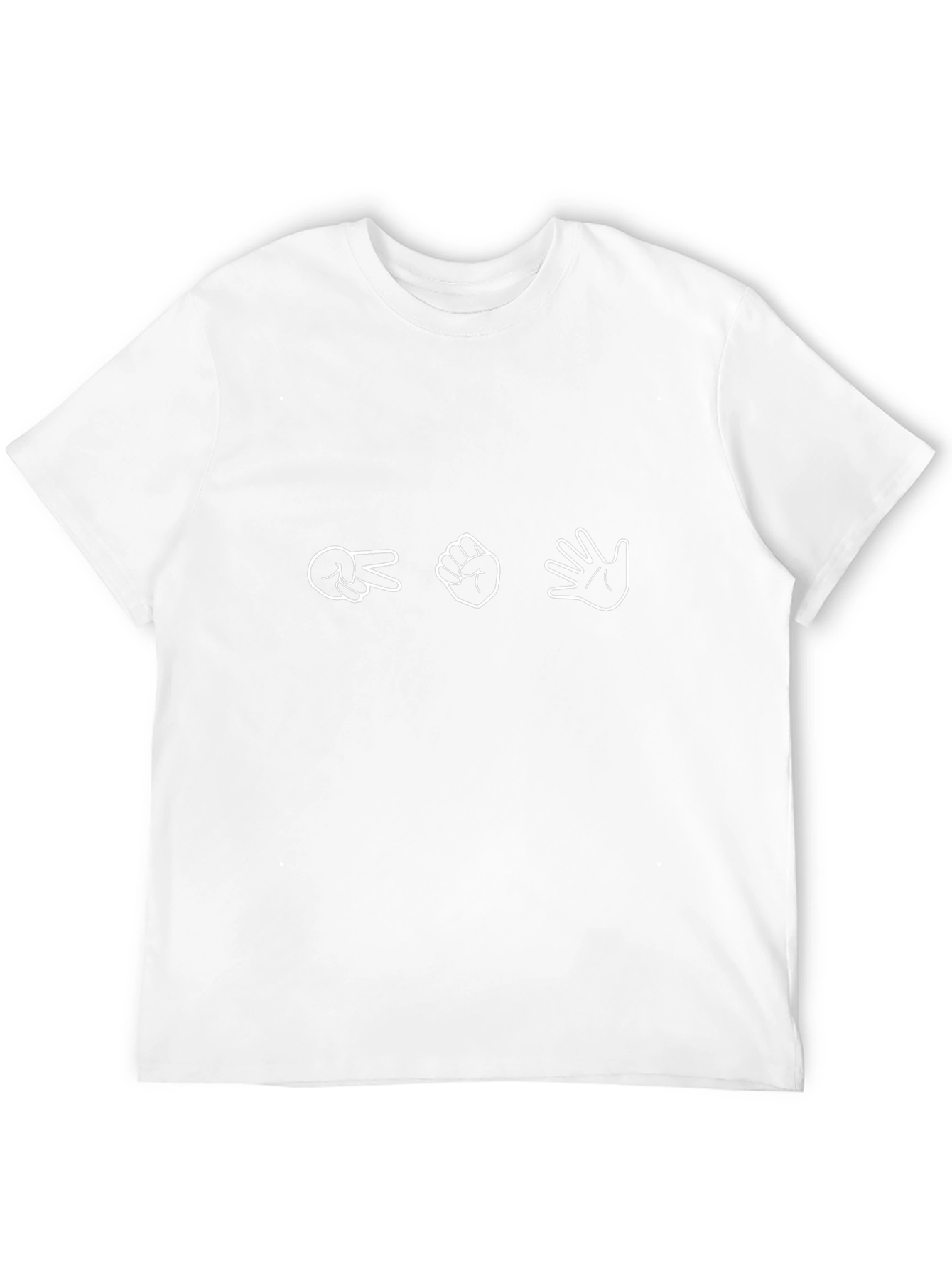 Rock Paper Scissors T-Shirt - Black Cotton Tee