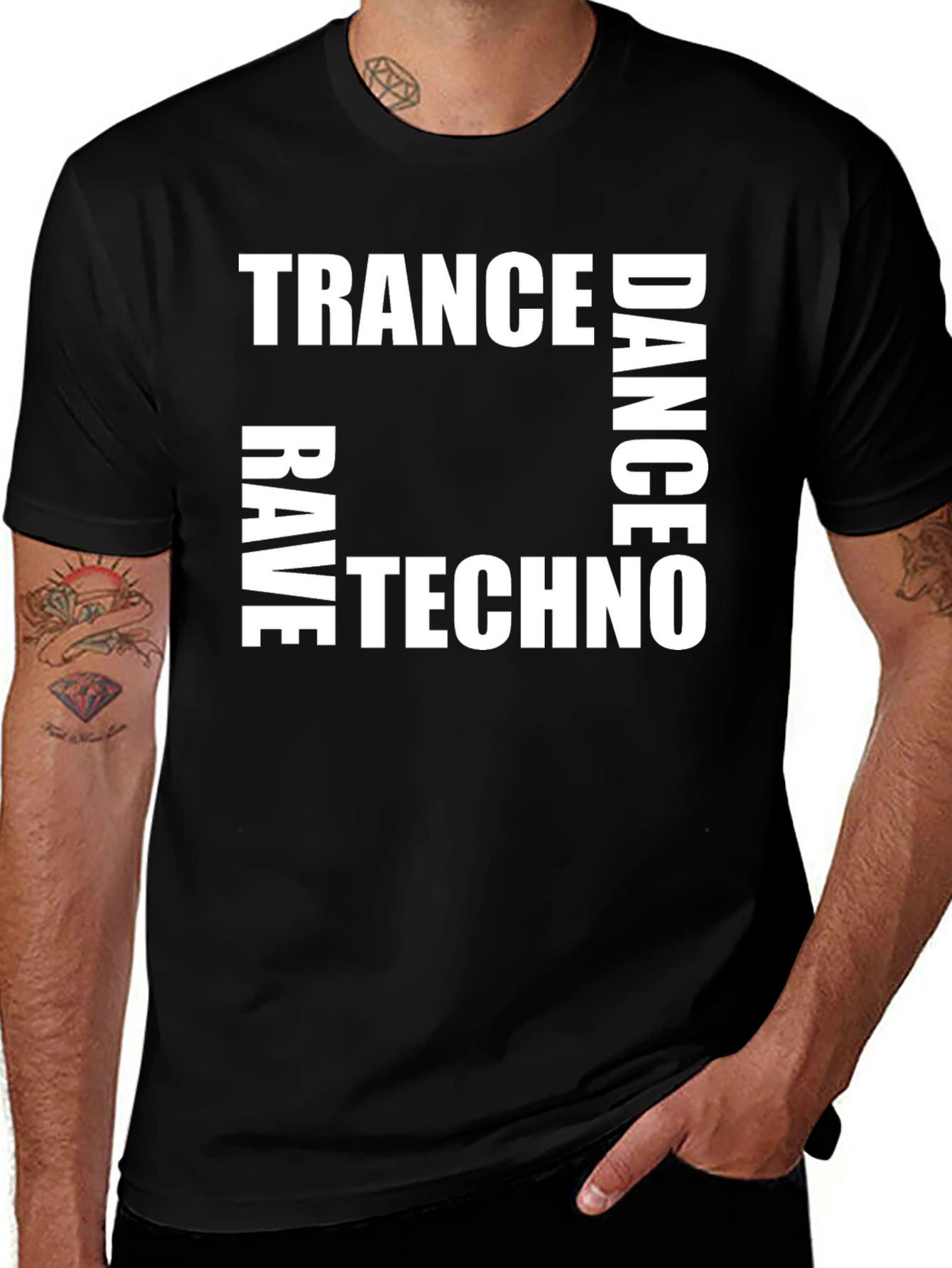 Trance Dance Techno Rave Graphic Tee