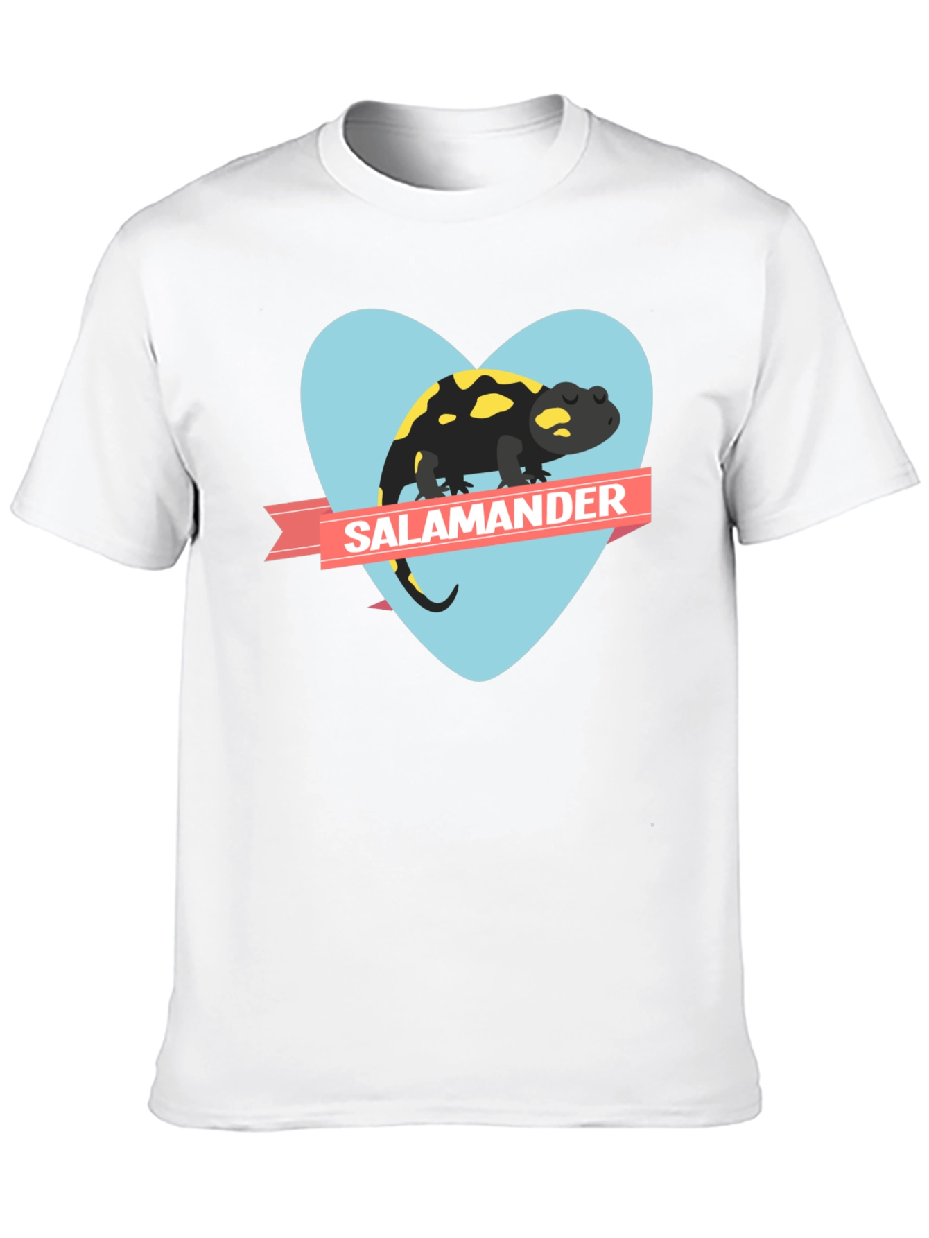 Salamander Heart Graphic Black T-Shirt