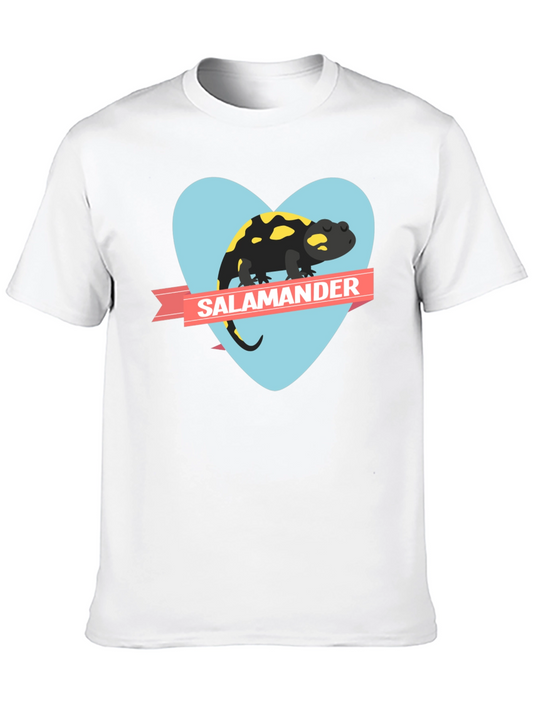 Salamander Heart Graphic Black T-Shirt