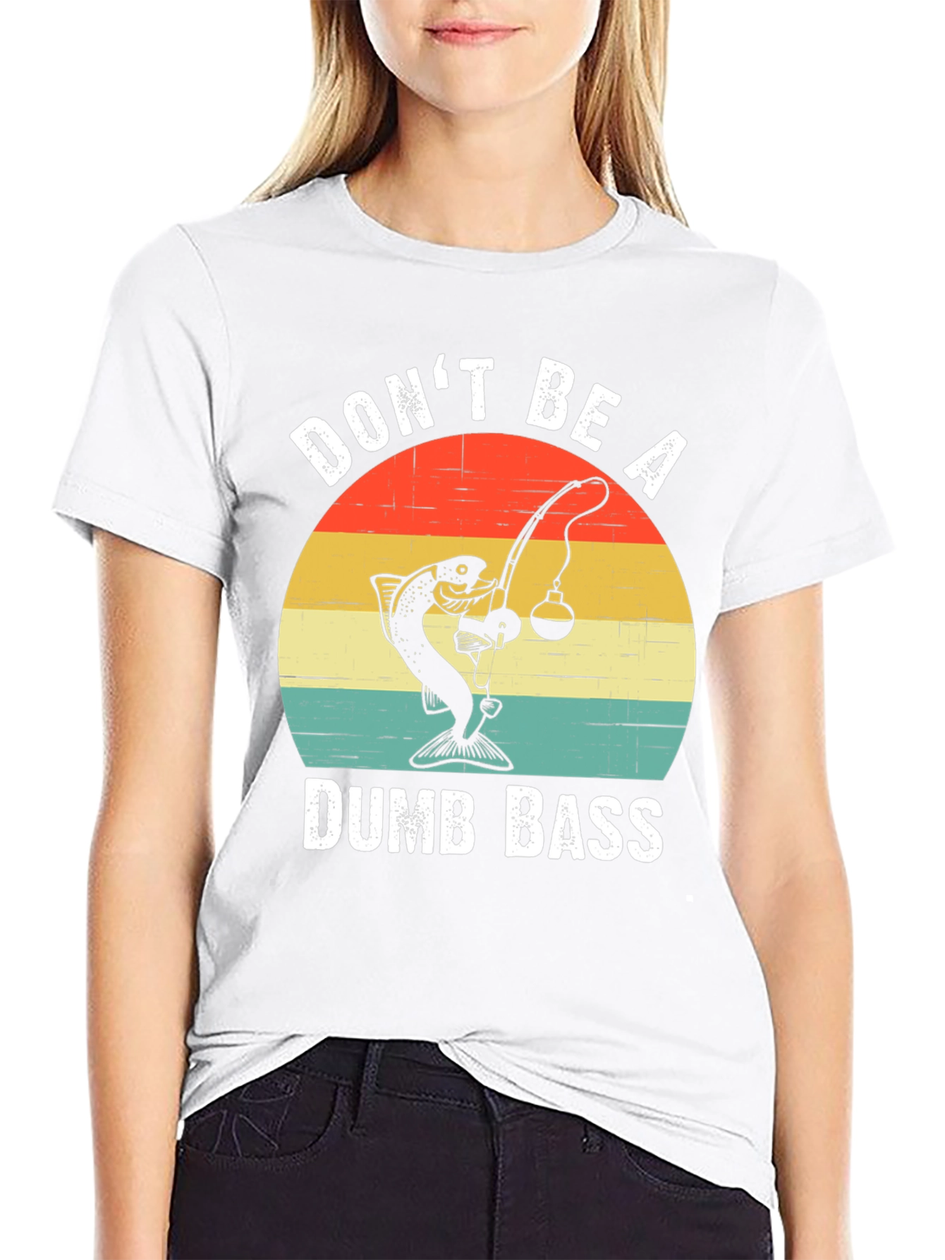 Dont Be A Dumb Bass T-Shirt Fishing Humor