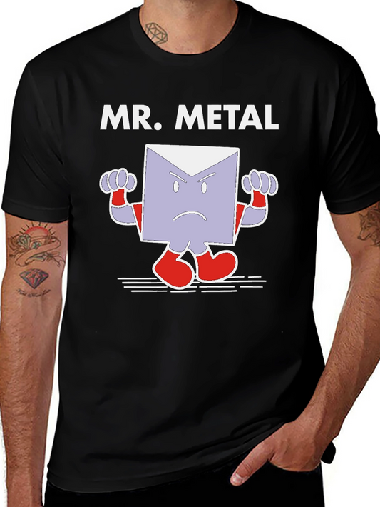 Mr. Metal Graphic T-Shirt - Black Cotton Tee
