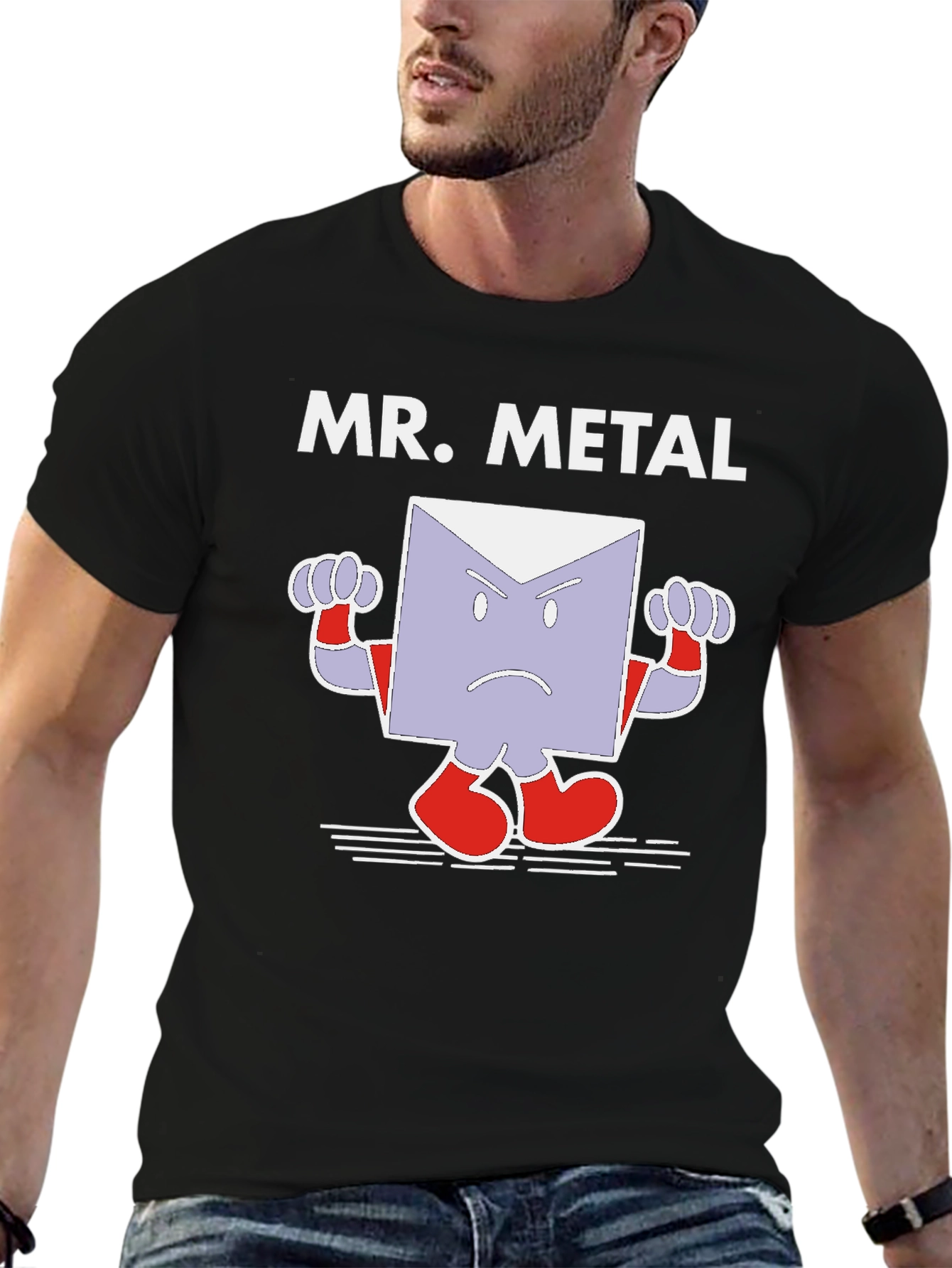Mr. Metal Graphic T-Shirt - Black Cotton Tee