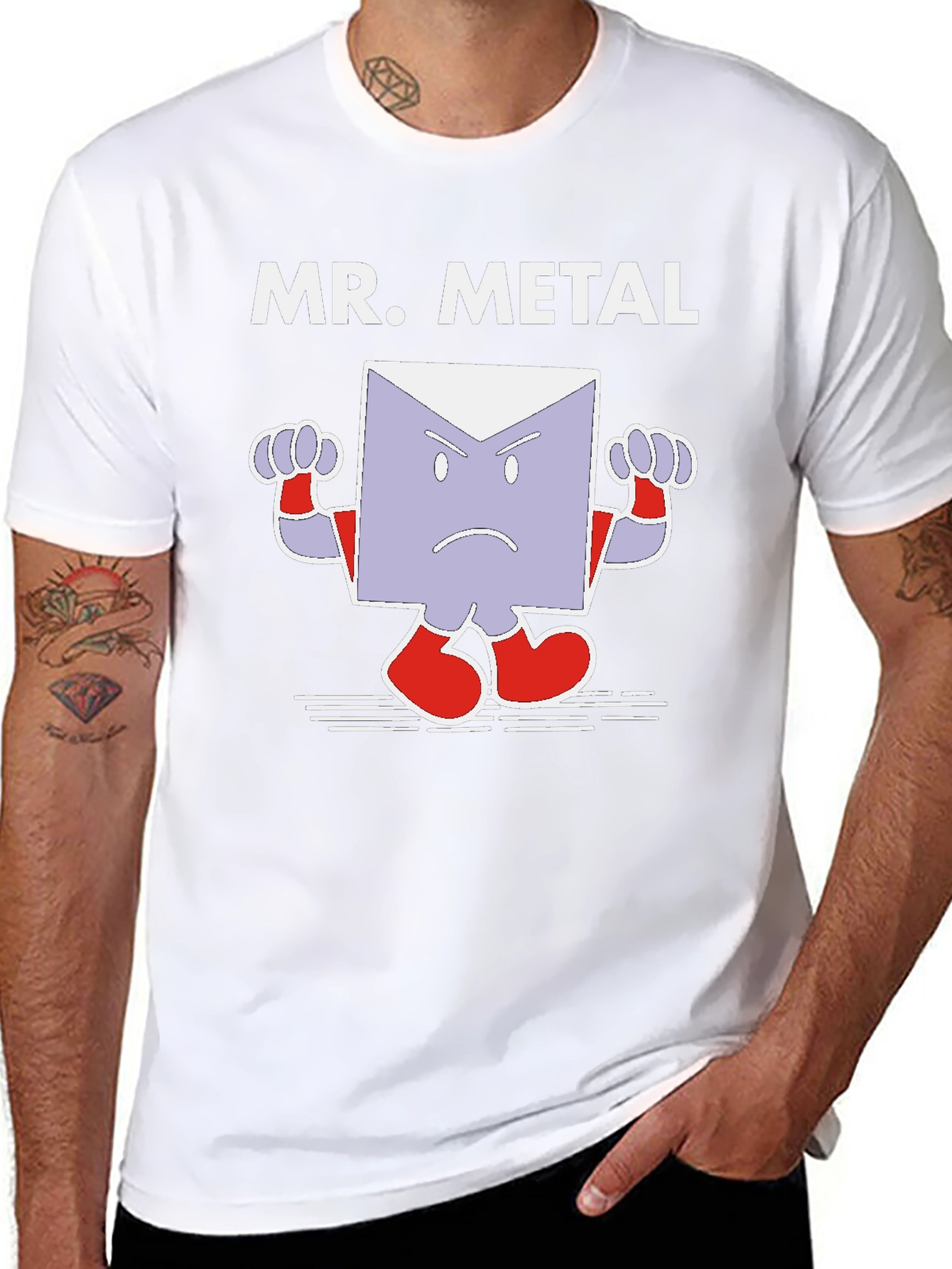 Mr. Metal Graphic T-Shirt - Black Cotton Tee