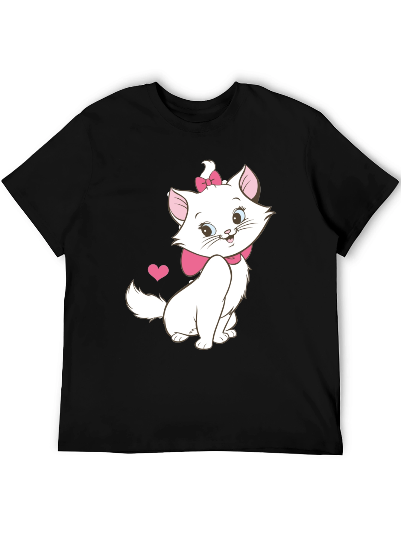 Cute Marie Cat T-Shirt - Aristocats Cartoon Tee