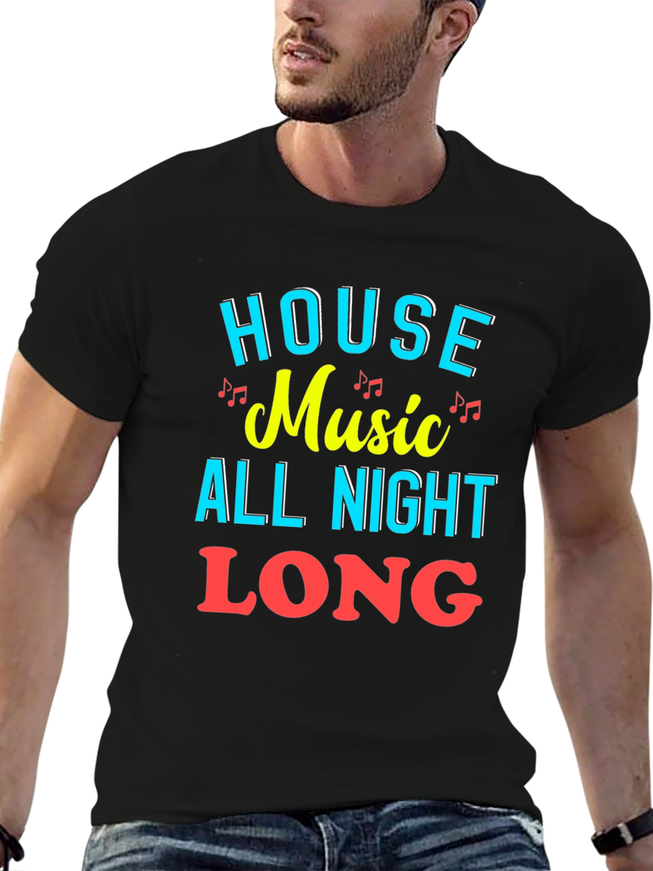 House Music All Night Long Graphic Tee