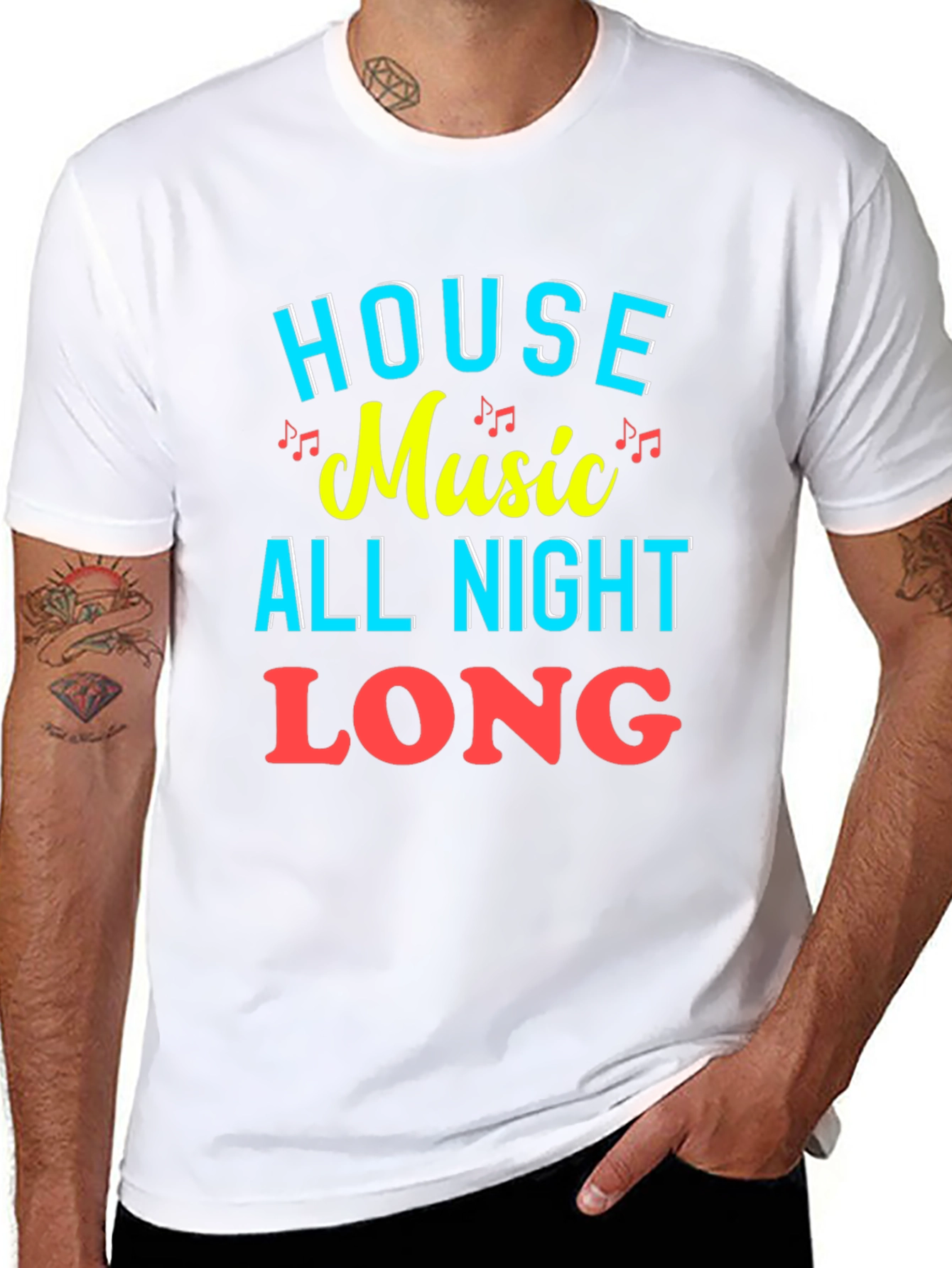 House Music All Night Long Graphic Tee