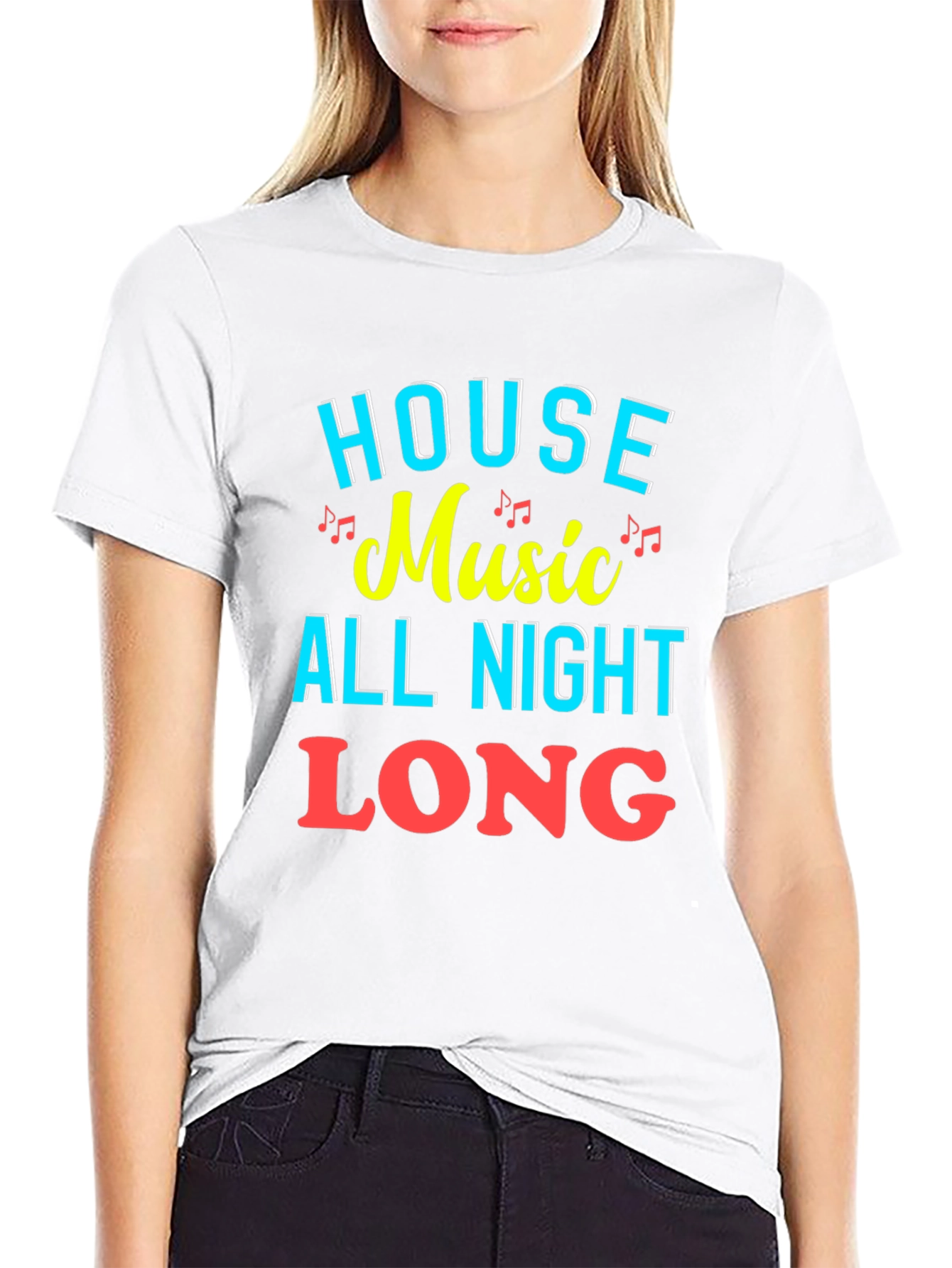 House Music All Night Long Graphic Tee