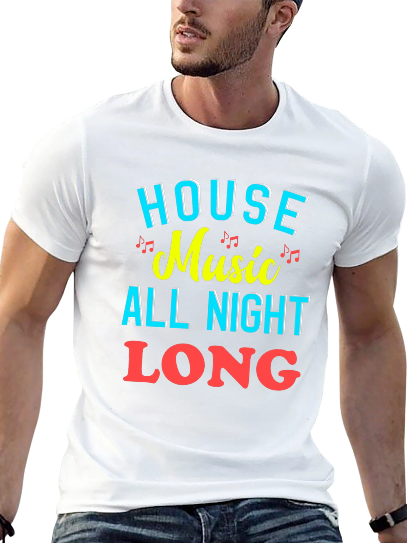 House Music All Night Long Graphic Tee