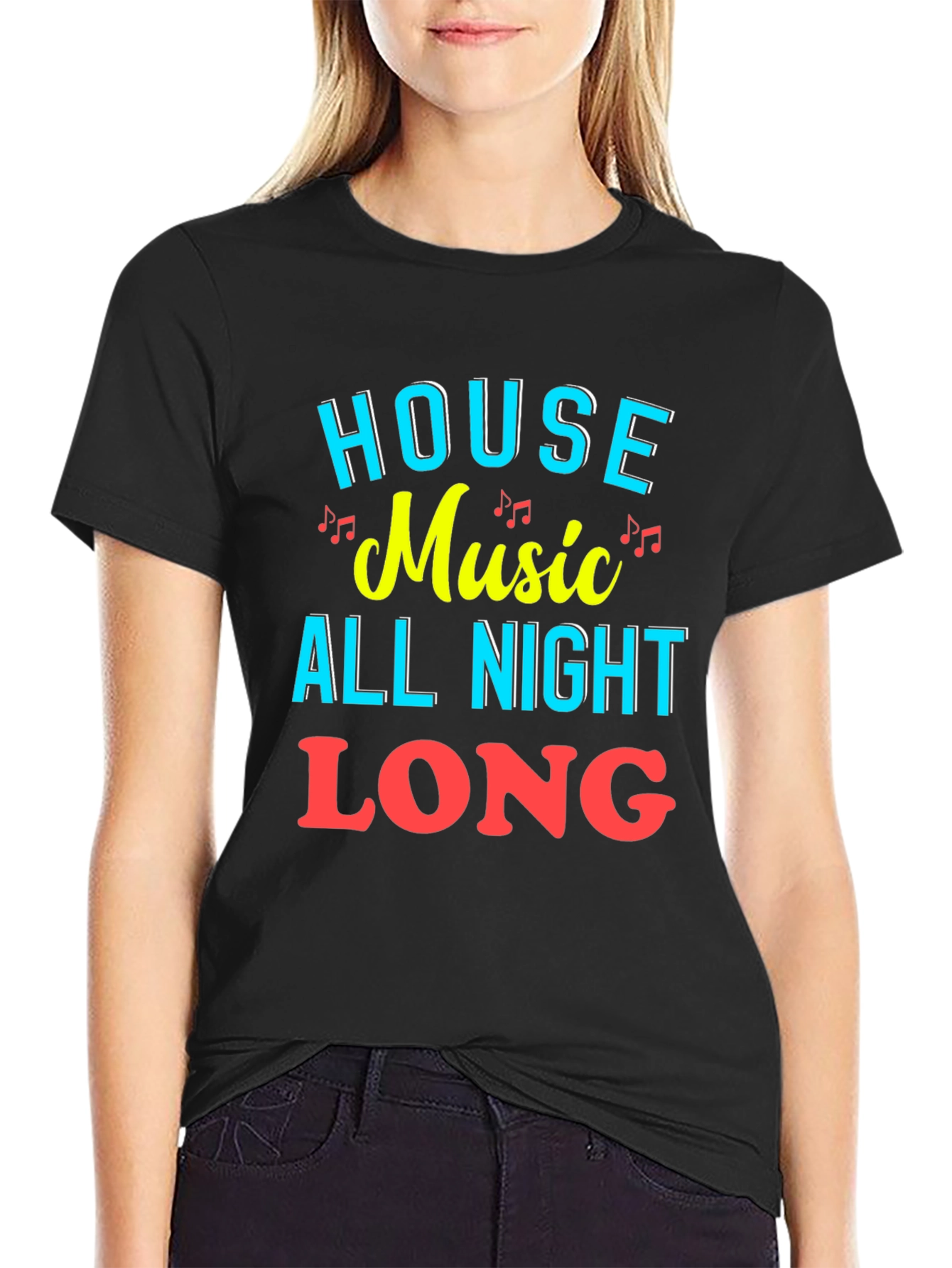 House Music All Night Long Graphic Tee