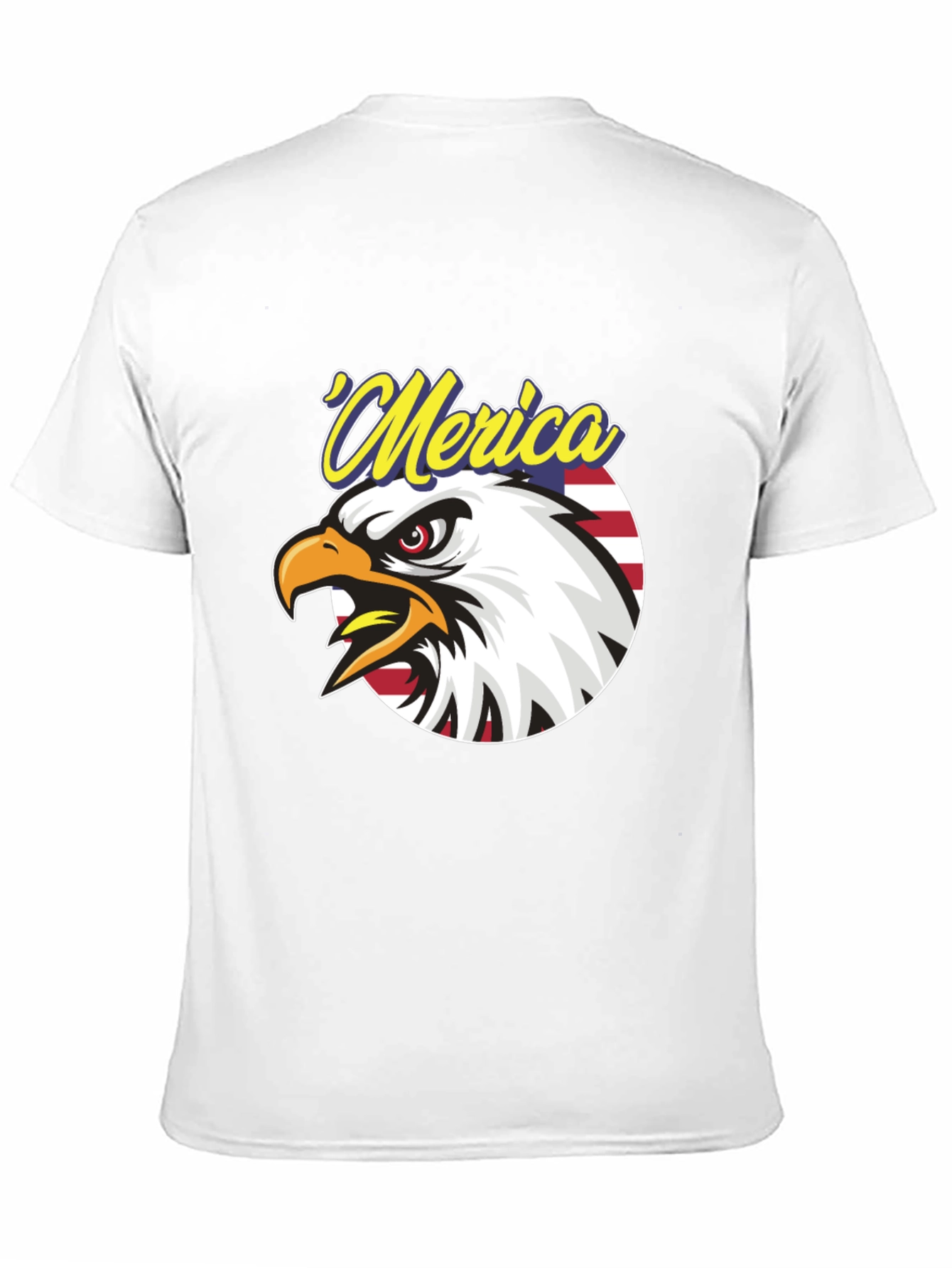 Patriotic Merica Eagle Graphic T-Shirt