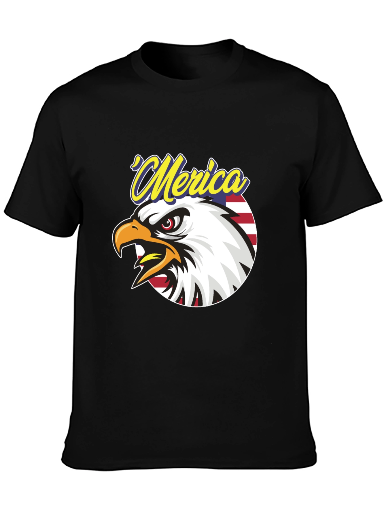 Patriotic Merica Eagle Graphic T-Shirt