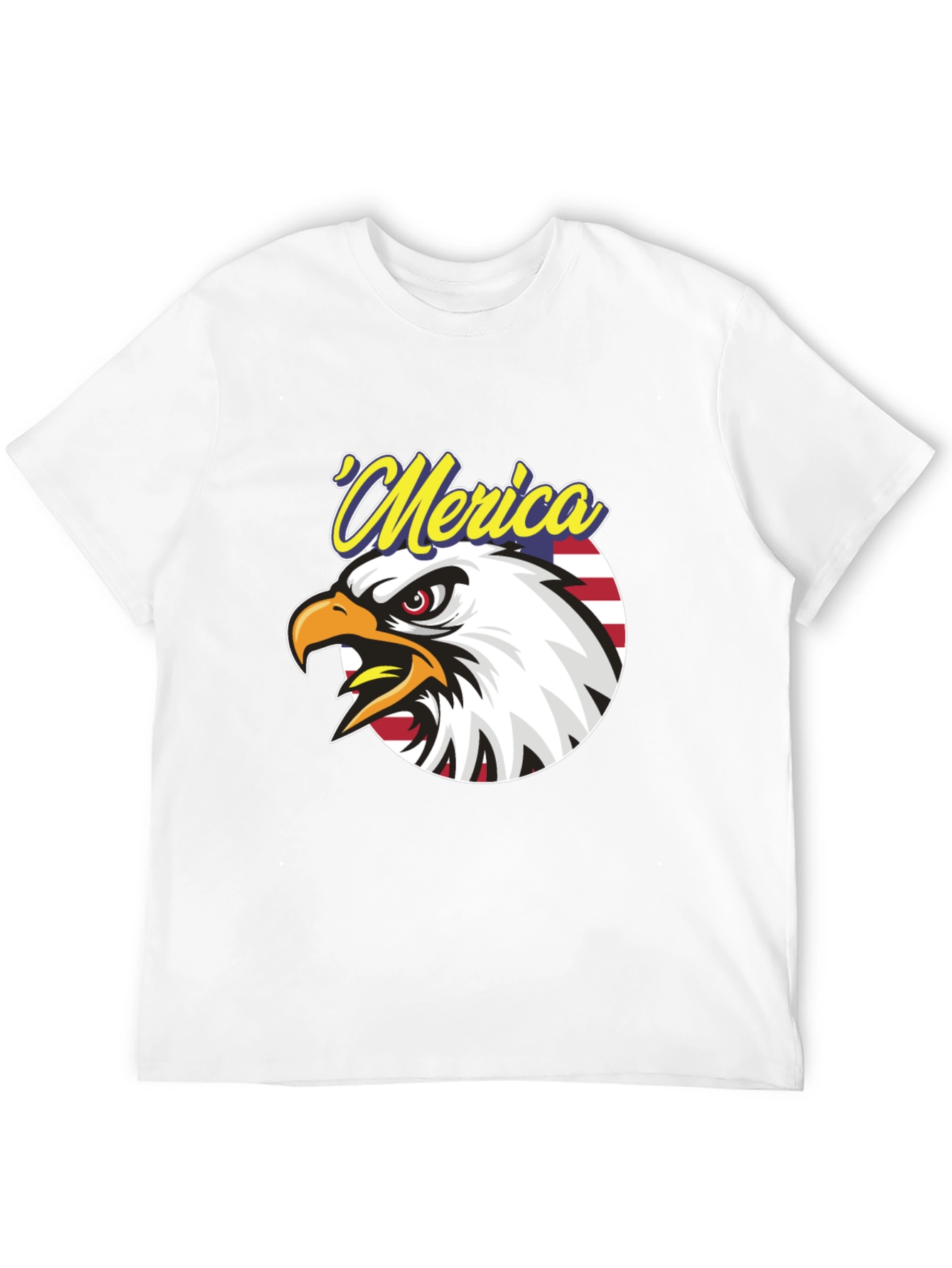 Patriotic Merica Eagle Graphic T-Shirt