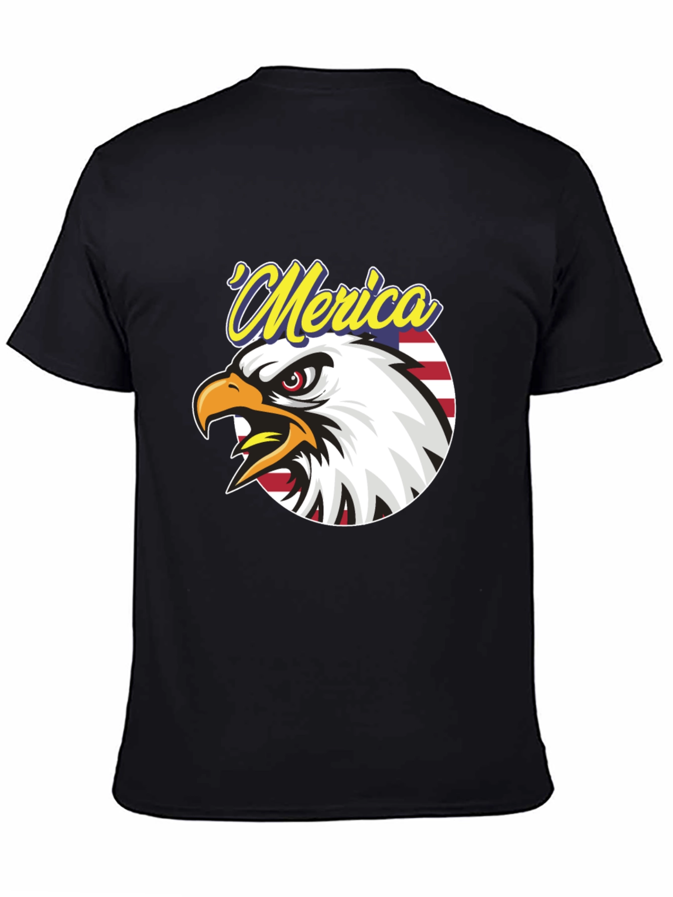 Patriotic Merica Eagle Graphic T-Shirt