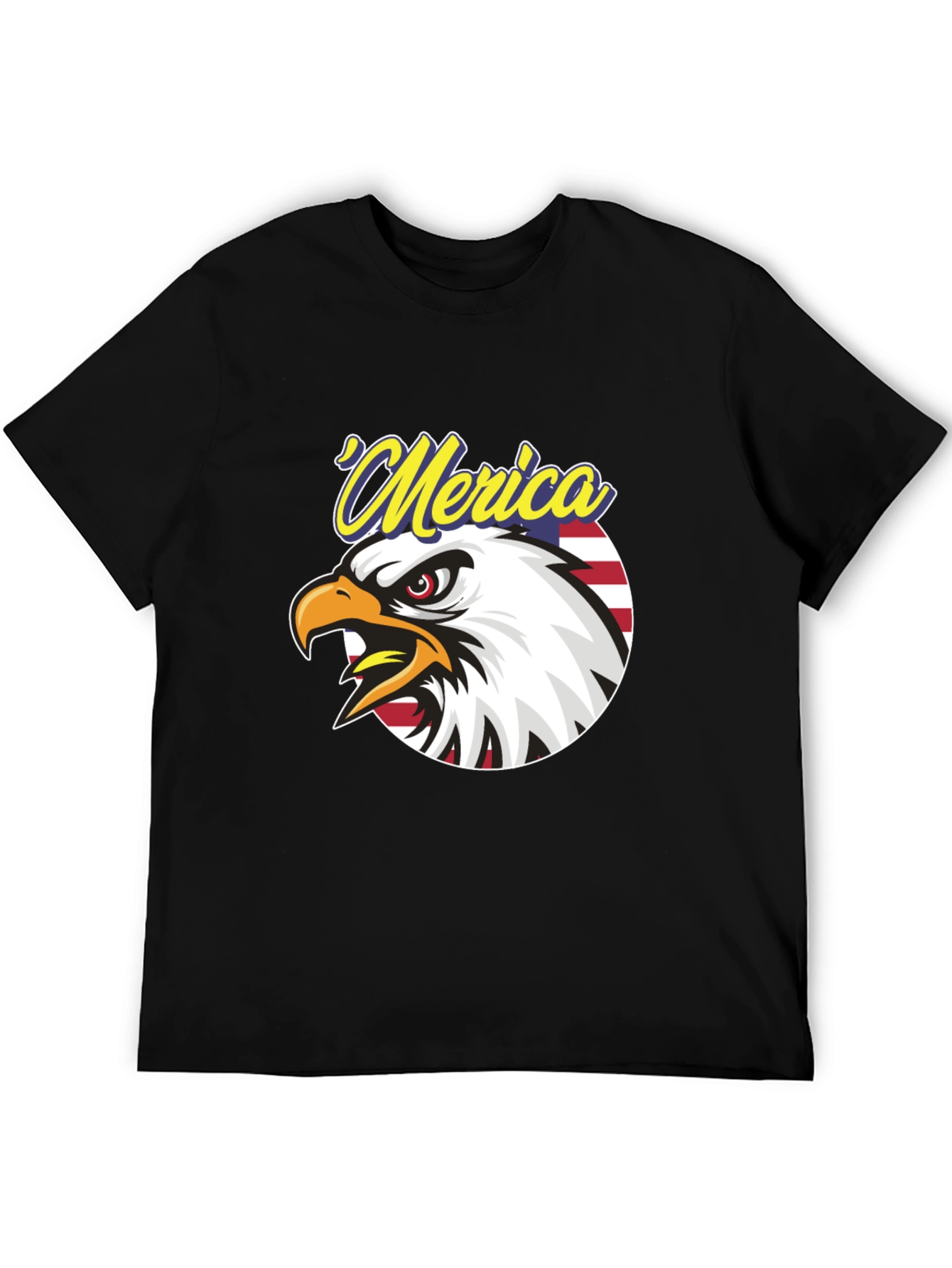 Patriotic Merica Eagle Graphic T-Shirt