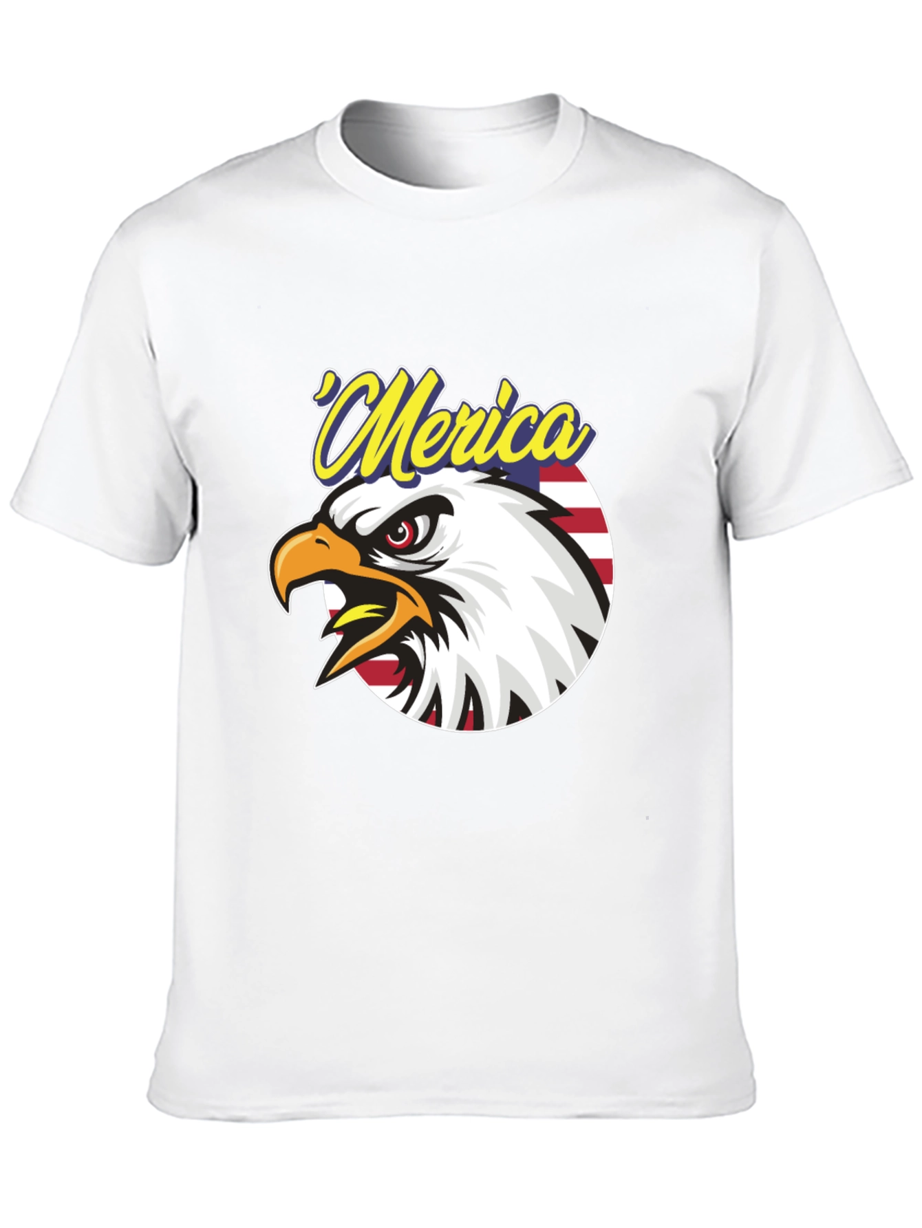 Patriotic Merica Eagle Graphic T-Shirt