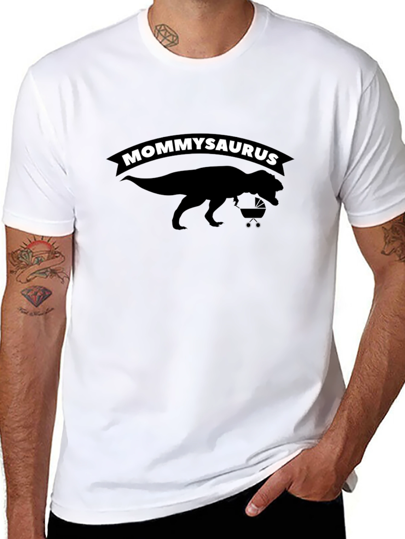 Mommysaurus T-Shirt: Dinosaur Mom Funny Tee