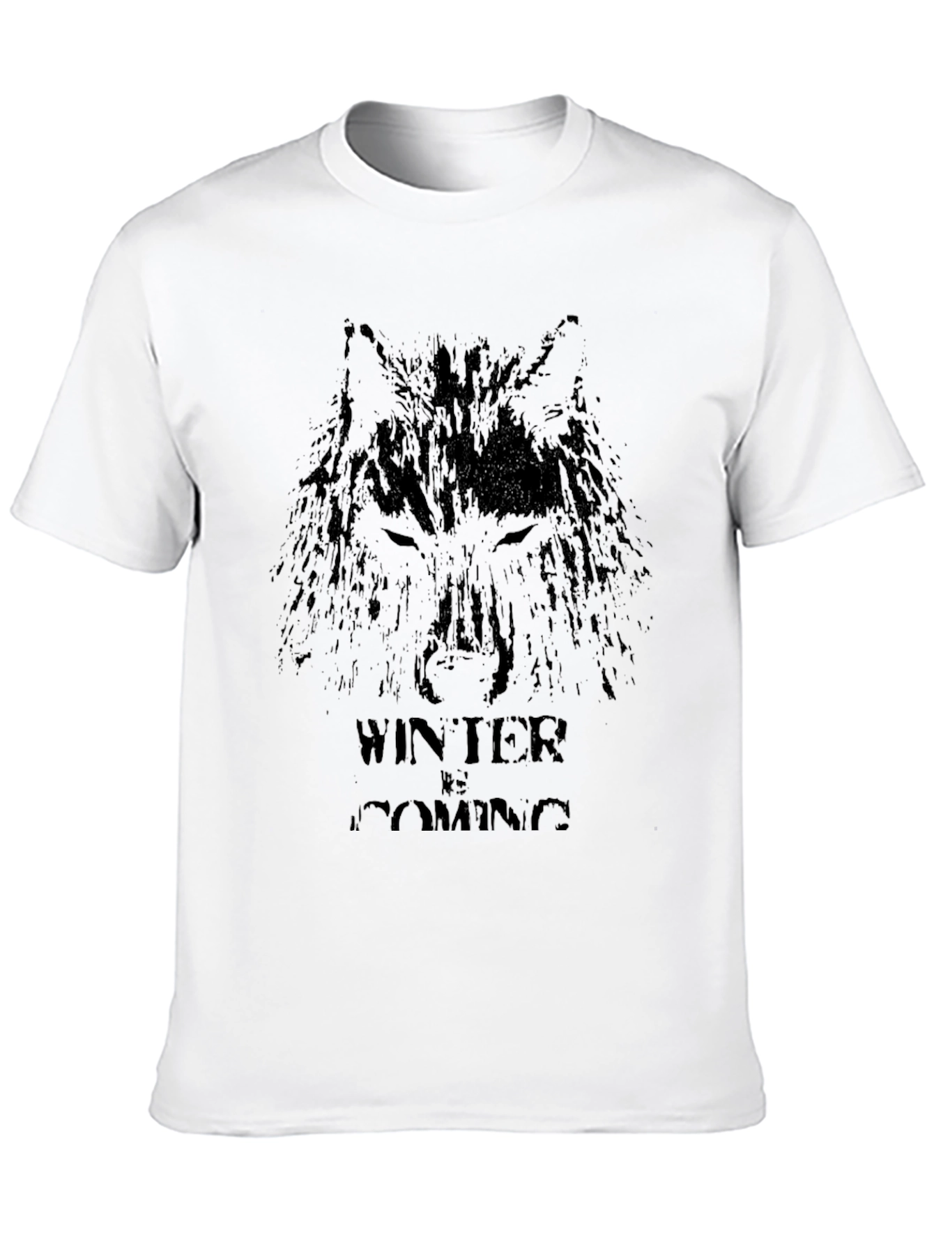 Winter is Coming Wolf Graphic T-Shirt