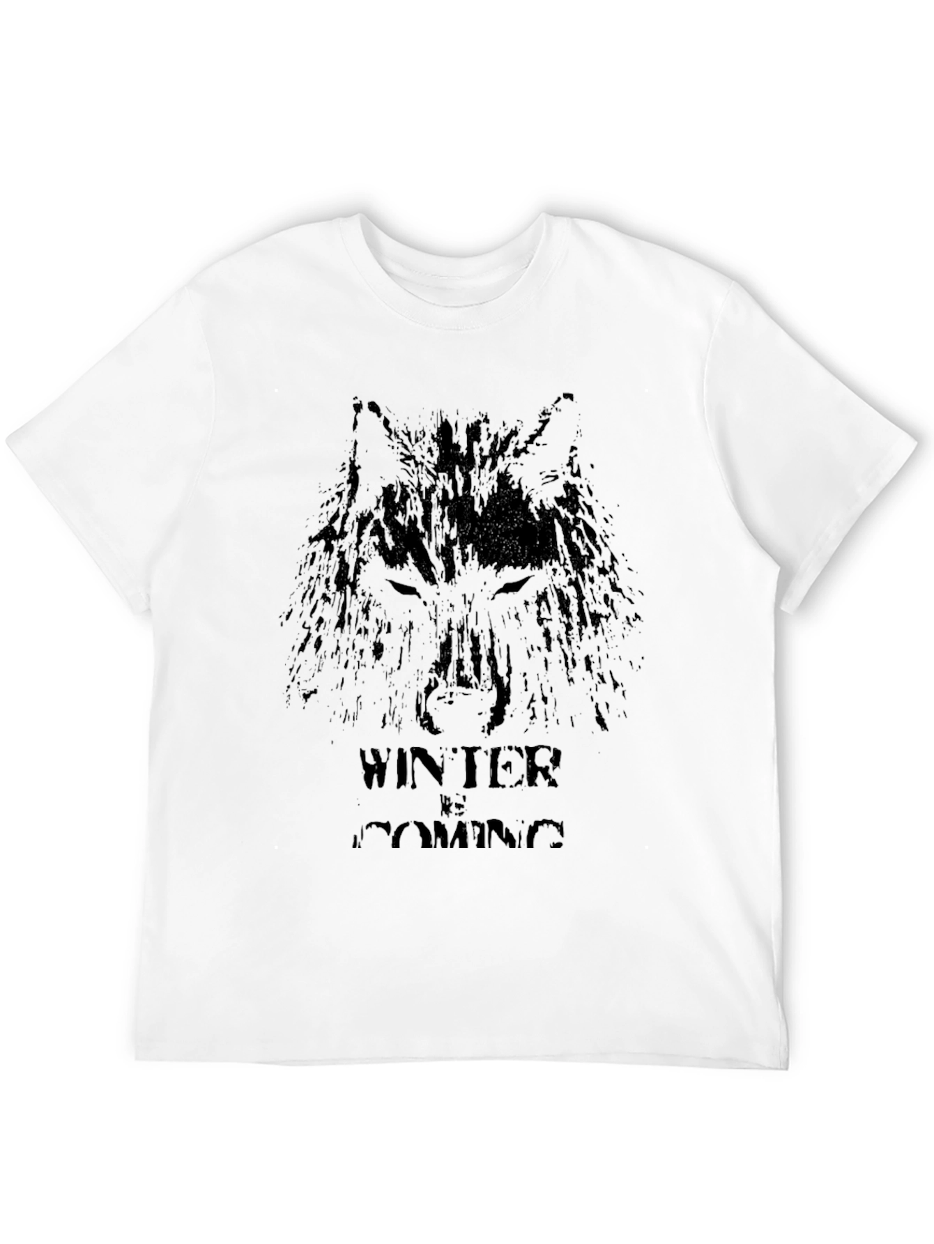 Winter is Coming Wolf Graphic T-Shirt