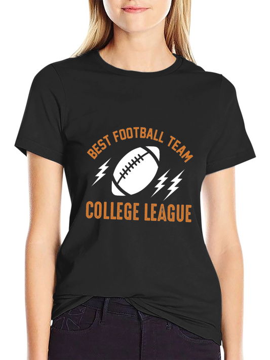 Best Football Team College League Graphic T-Shirt