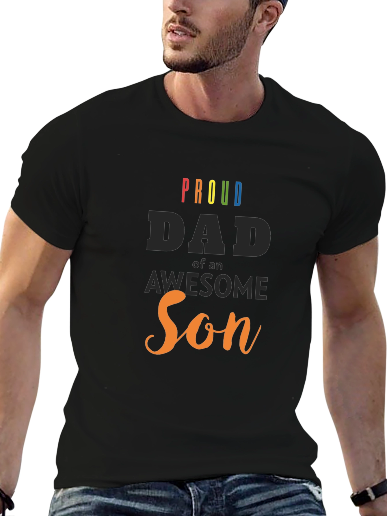 Proud Dad of an Awesome Son Graphic T-Shirt