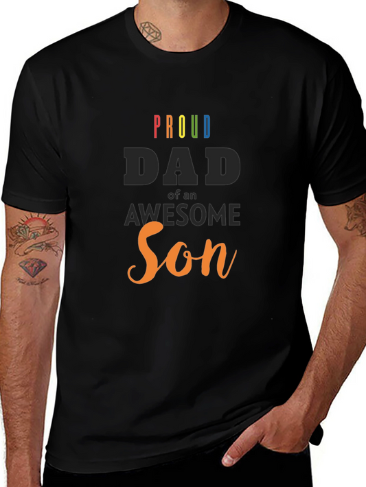 Proud Dad of an Awesome Son Graphic T-Shirt