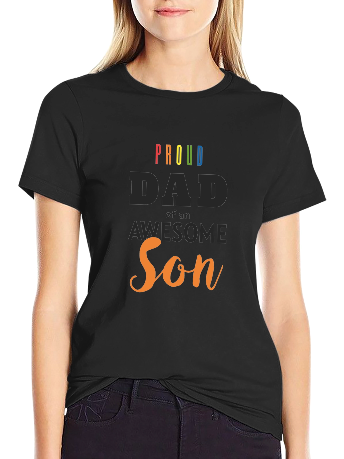 Proud Dad of an Awesome Son Graphic T-Shirt