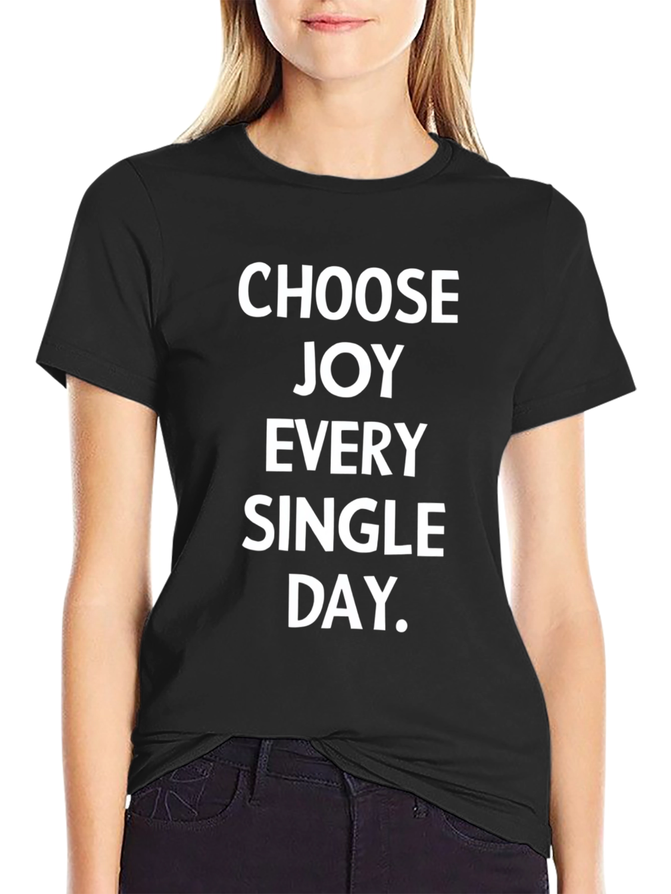 Choose Joy Everyday Black T-Shirt