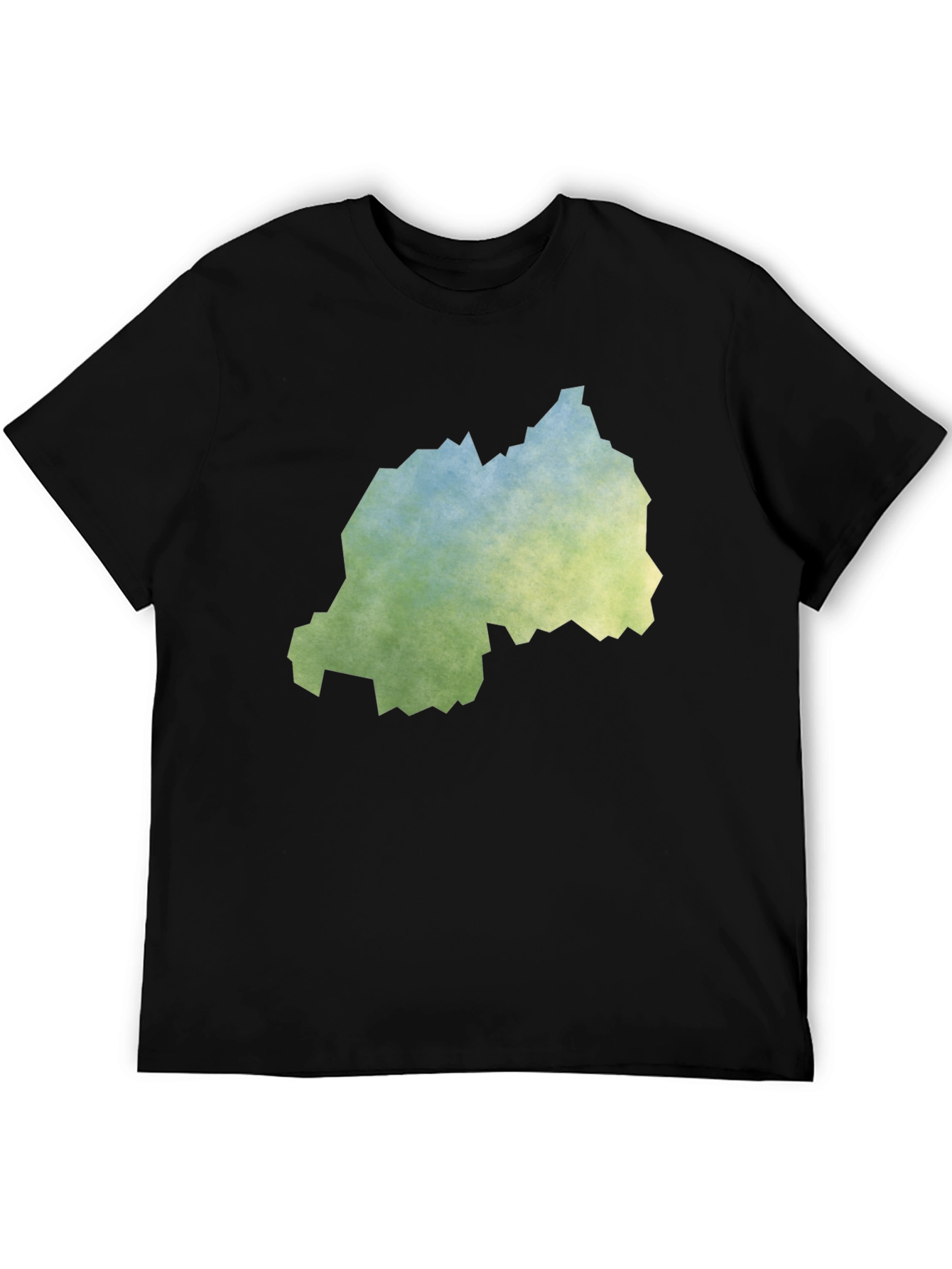 Rwanda Map Tee - Distressed Graphic T-Shirt