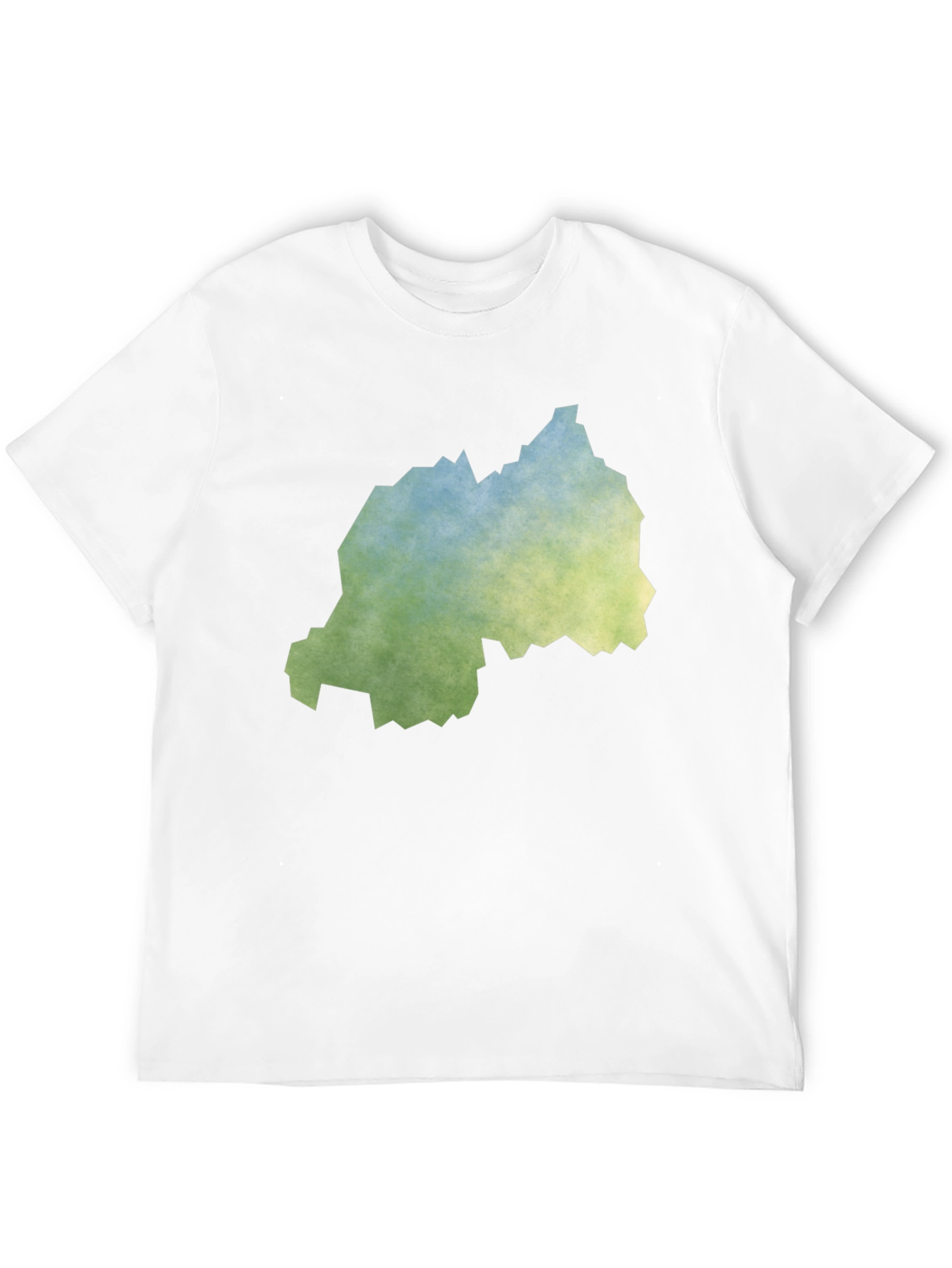 Rwanda Map Tee - Distressed Graphic T-Shirt