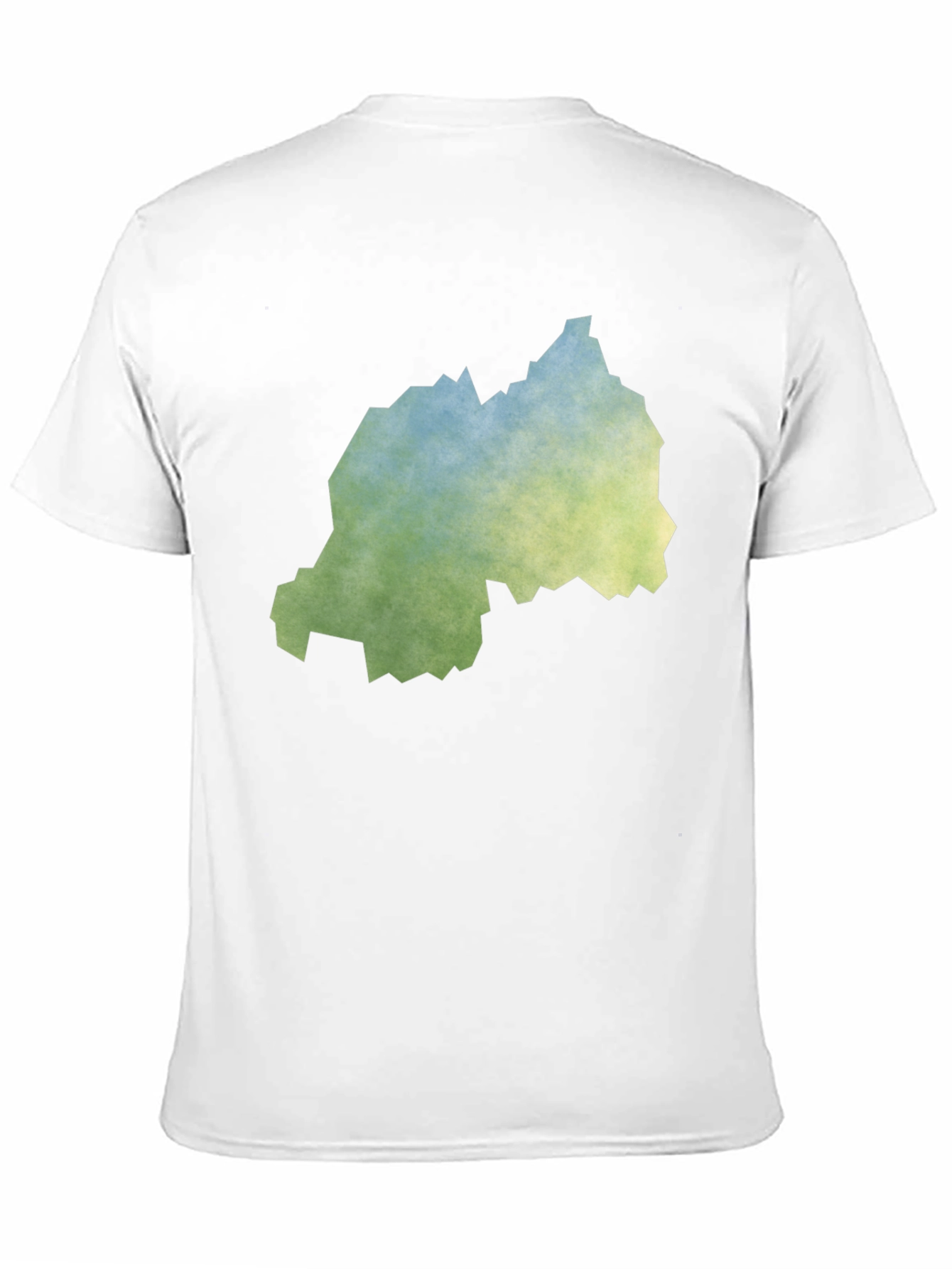 Rwanda Map Tee - Distressed Graphic T-Shirt