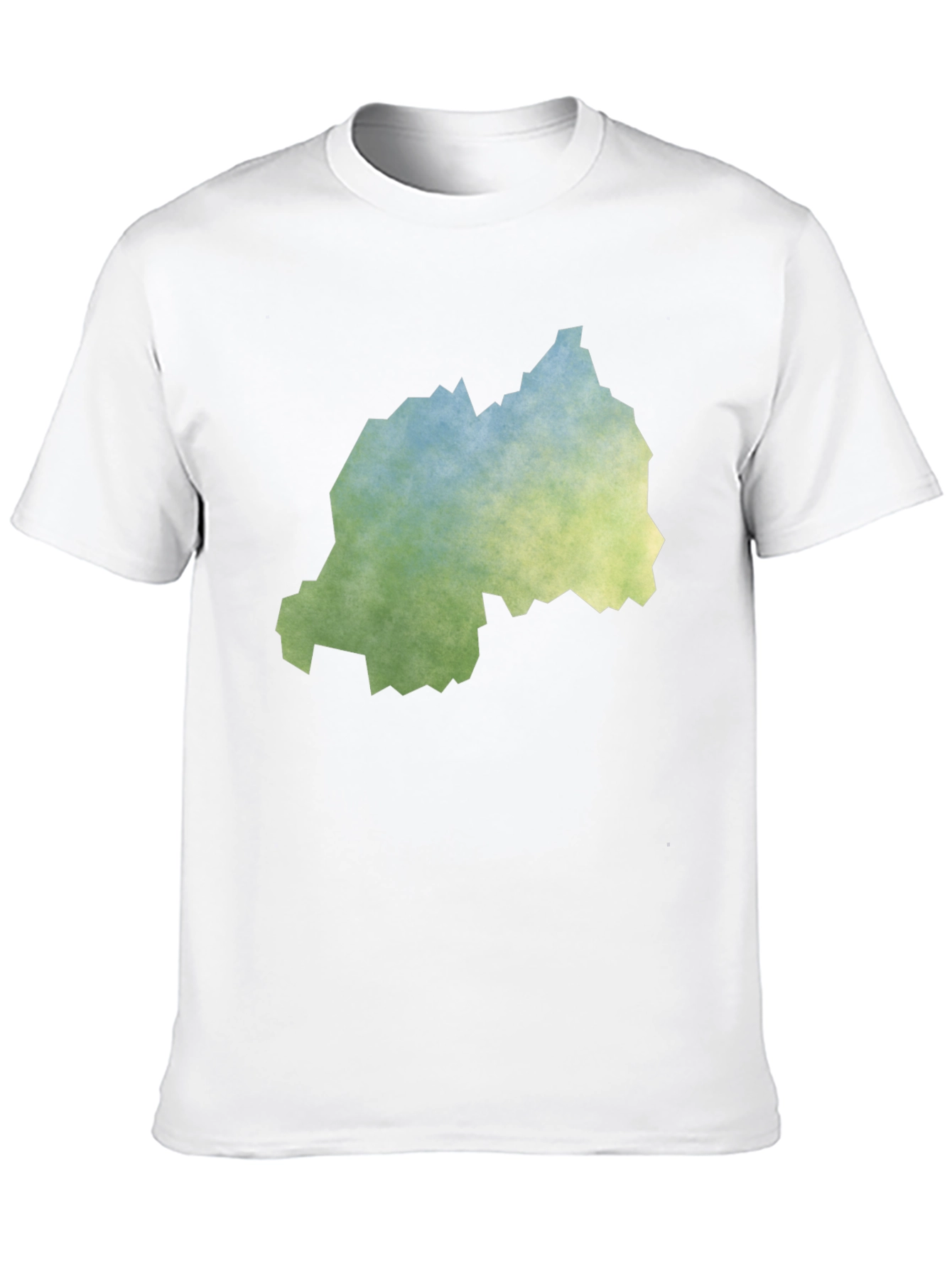 Rwanda Map Tee - Distressed Graphic T-Shirt