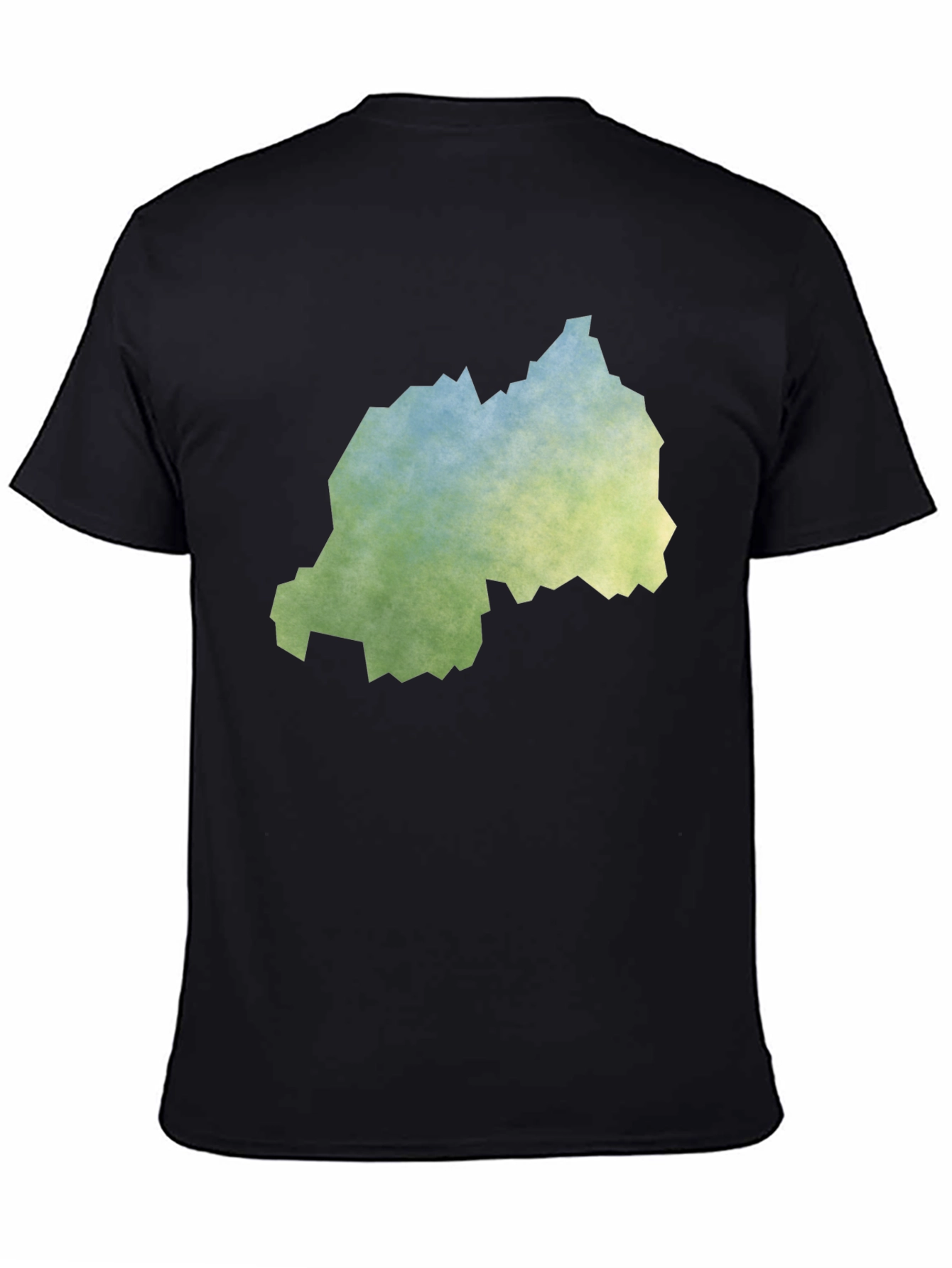 Rwanda Map Tee - Distressed Graphic T-Shirt
