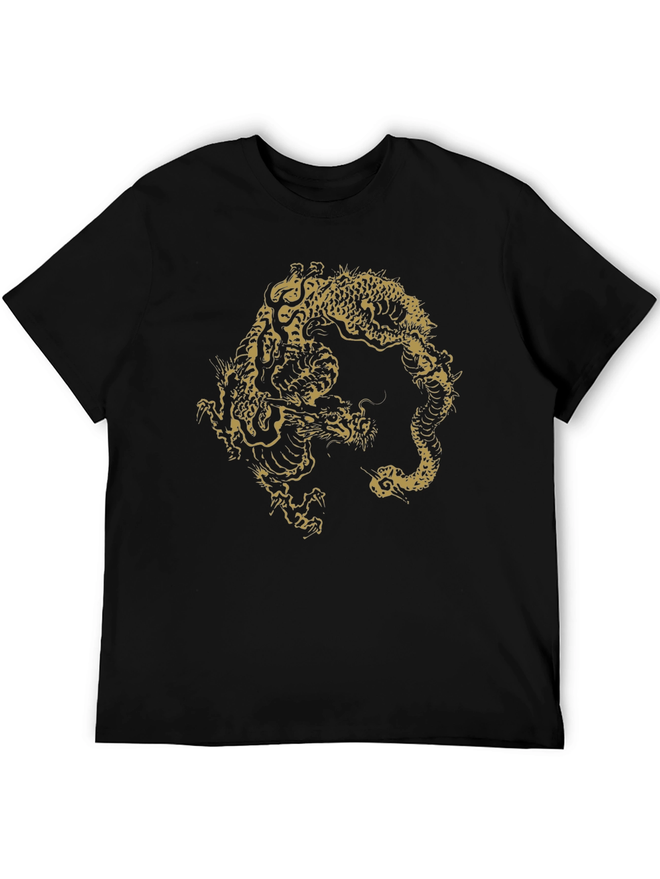 Dragon Graphic T-Shirt - Black Cotton Tee