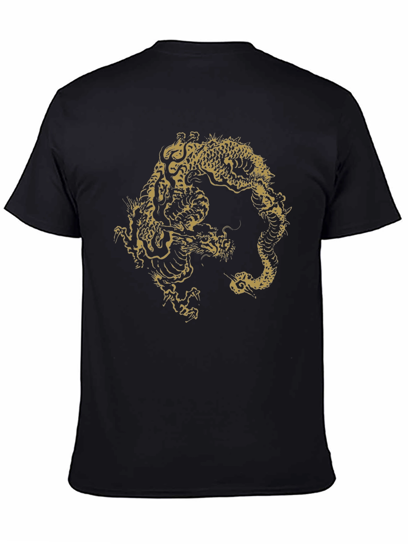 Dragon Graphic T-Shirt - Black Cotton Tee
