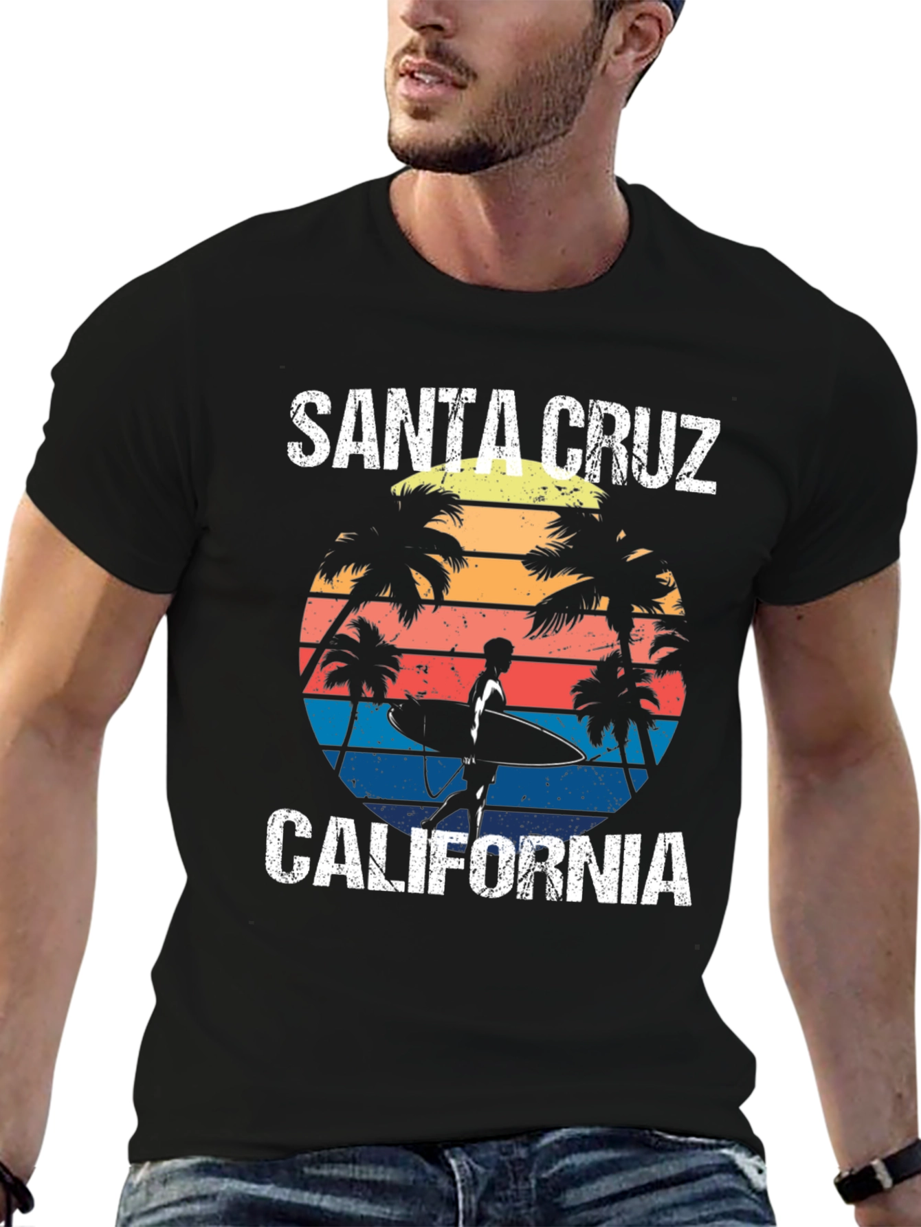 Santa Cruz California Surfer T-Shirt