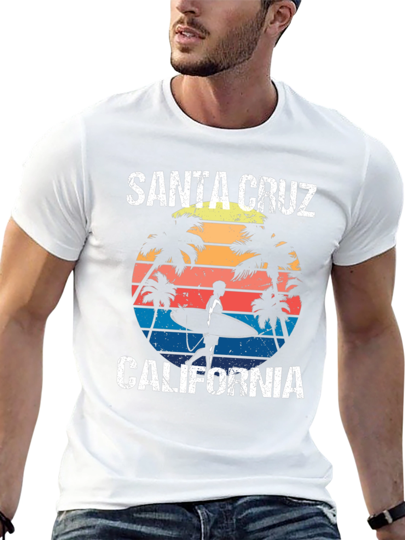 Santa Cruz California Surfer T-Shirt