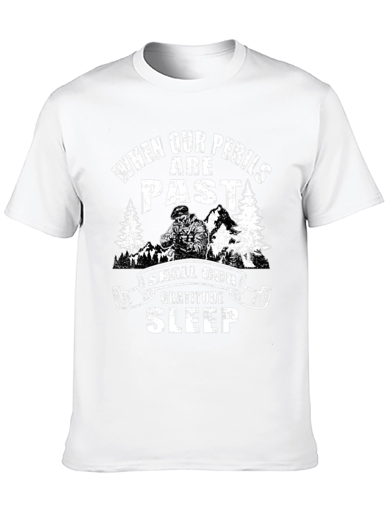 Gratitude Sleep T-Shirt - When Our Perils are Past