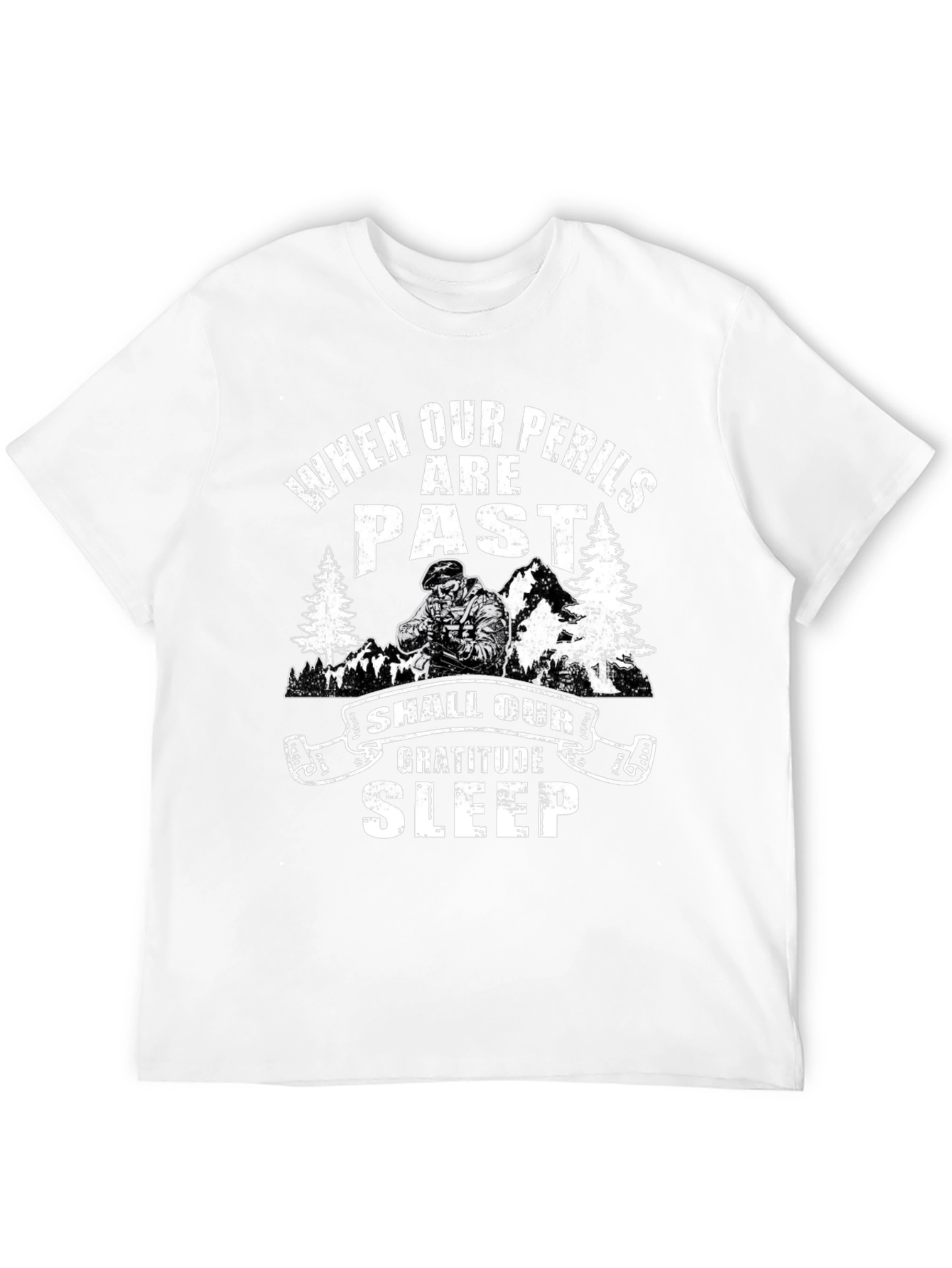 Gratitude Sleep T-Shirt - When Our Perils are Past